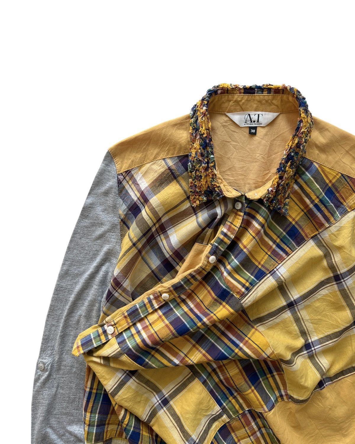 ATSURO TAYAMA × Yohji Yamamoto A/T ATSURO TAYAMA PATCHWORK SHIRT Size S / US 4 / IT 40 - 4 Thumbnail
