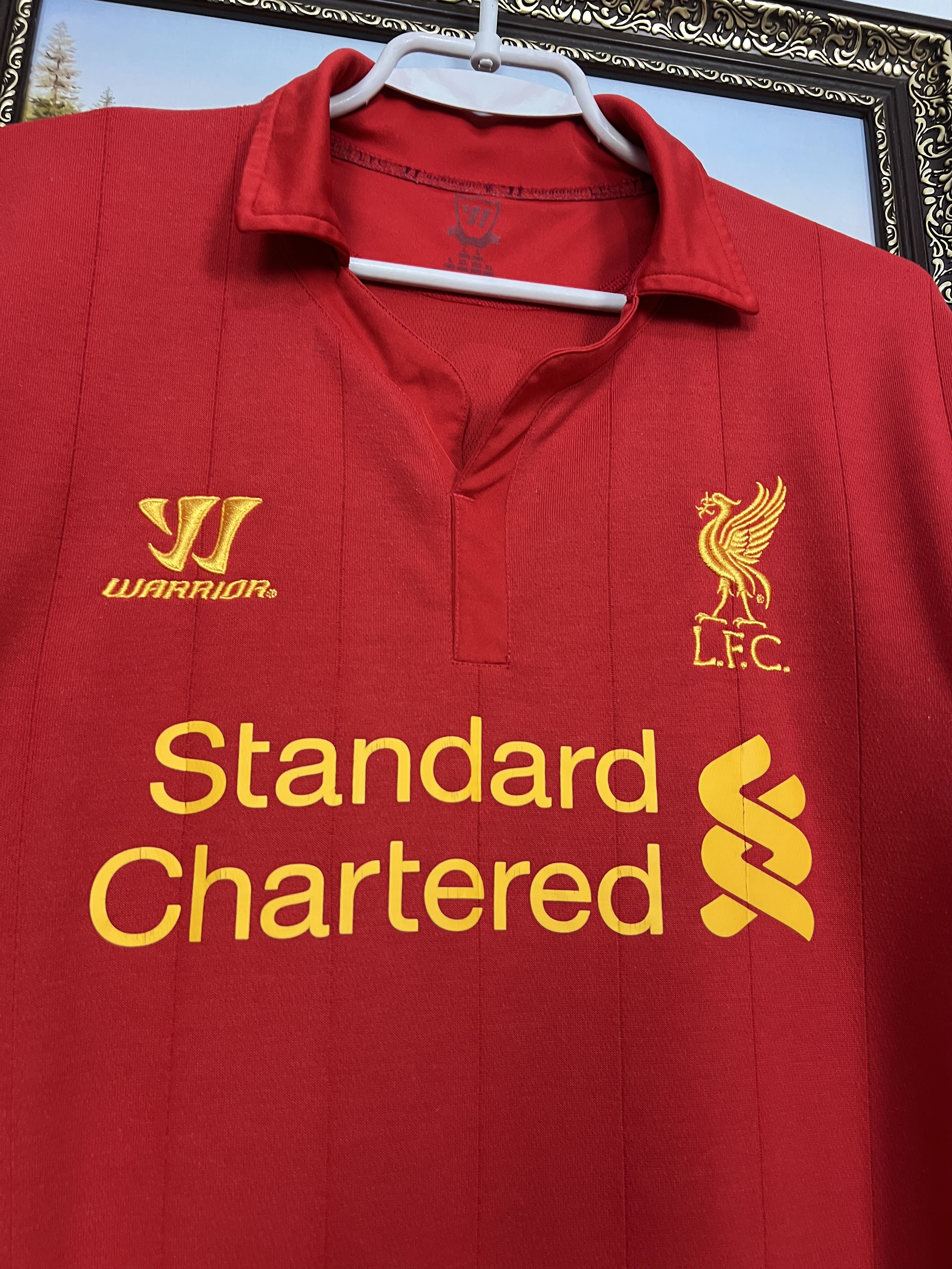 Warrior Liverpool football shirt Soccer #29 Borini Jersey Trikot Size US L / EU 52-54 / 3 - 5 Thumbnail