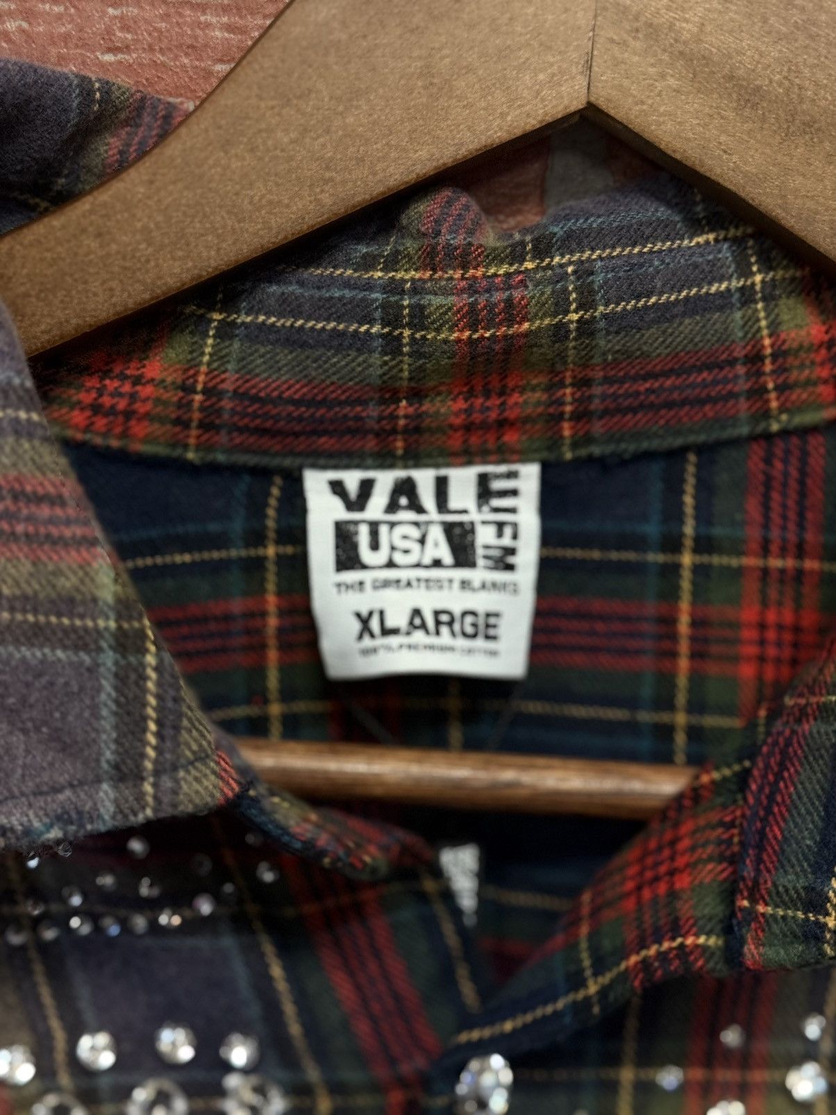 Vale Valley Crystal Flannel Long Sleeve Stones Size XL (NEW) 💎 Size US XL / EU 56 / 4 - 8 Thumbnail
