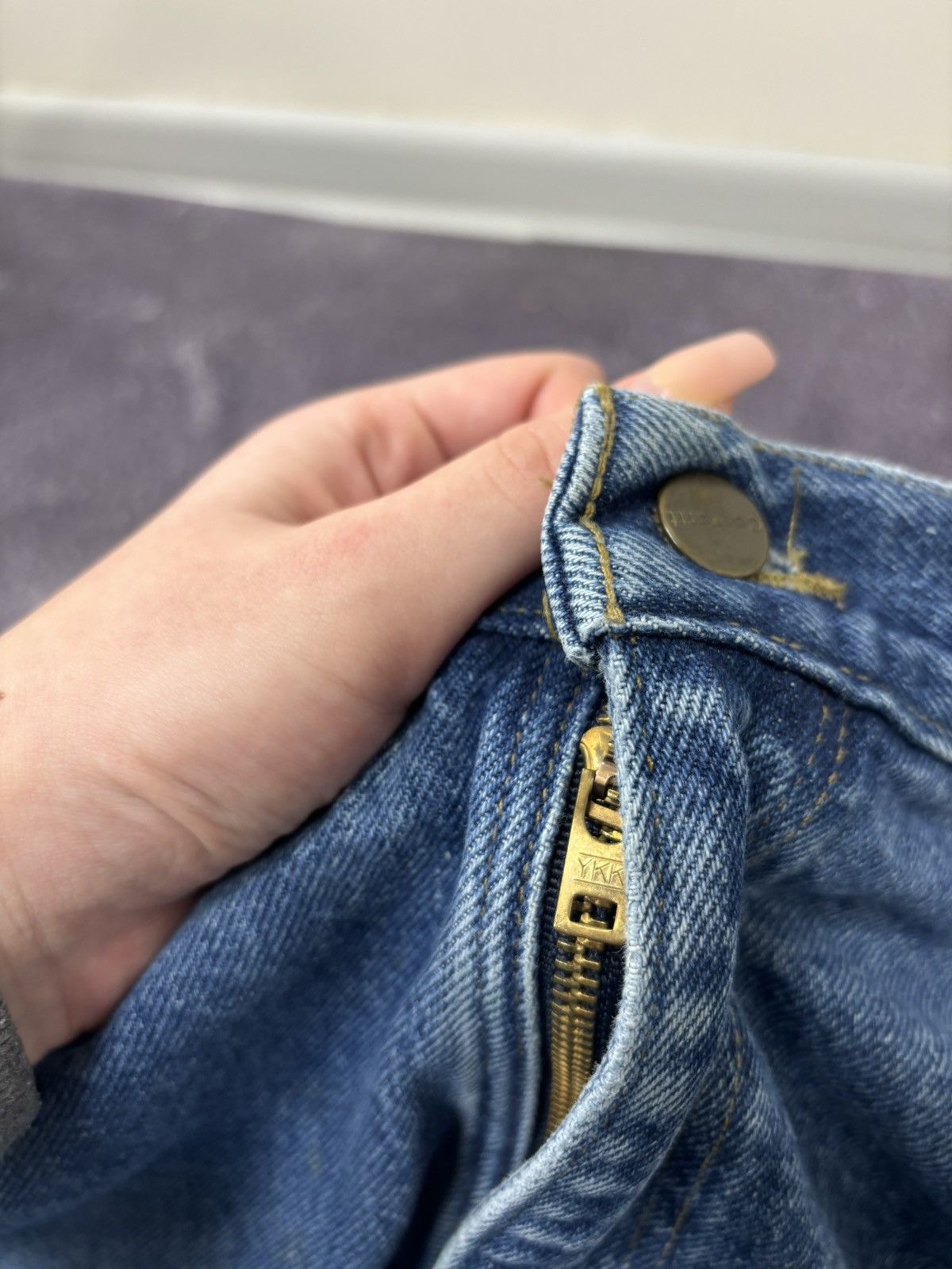Carhartt Vintage 90s Carhartt Relaxed Fit Blue Work Denim Baggy Jeans Size US 38 / EU 54 - 12 Thumbnail