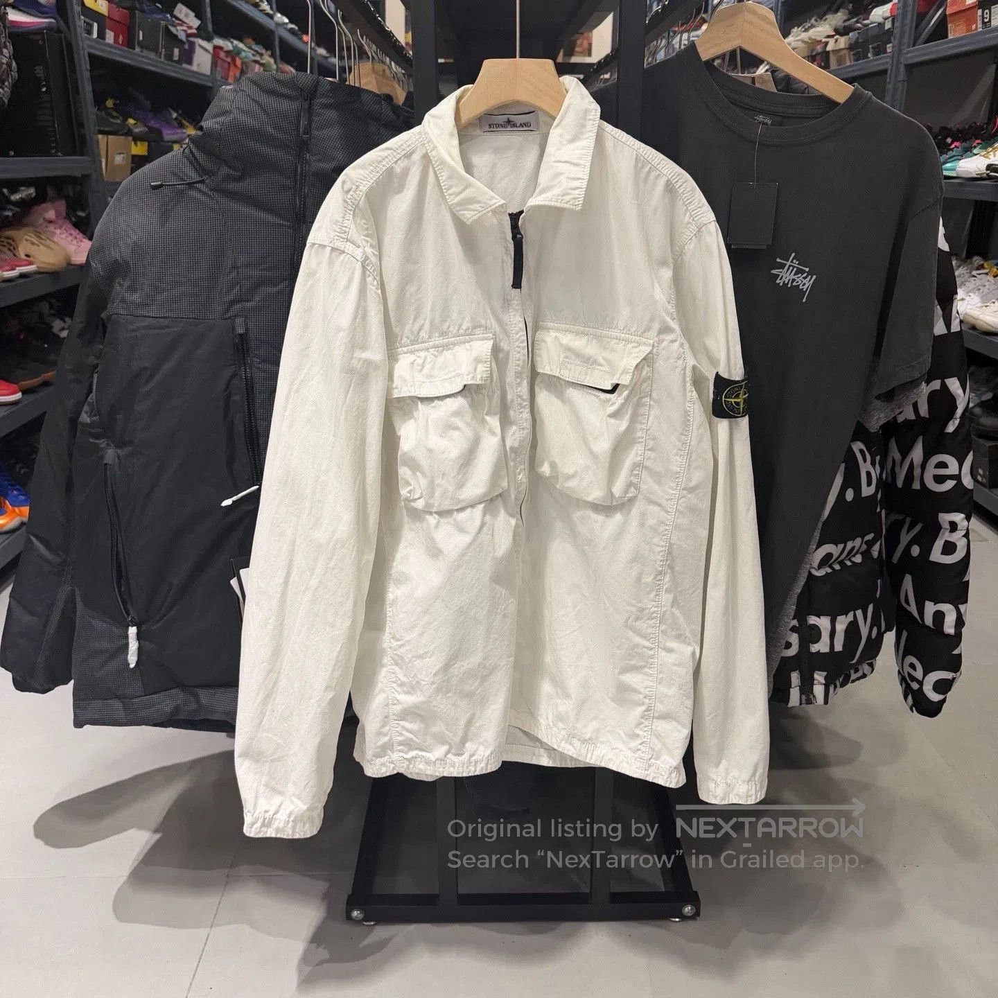 Stone Island Stone Island Logo Zip Jacket. Size US XL / EU 56 / 4 - 1 Thumbnail
