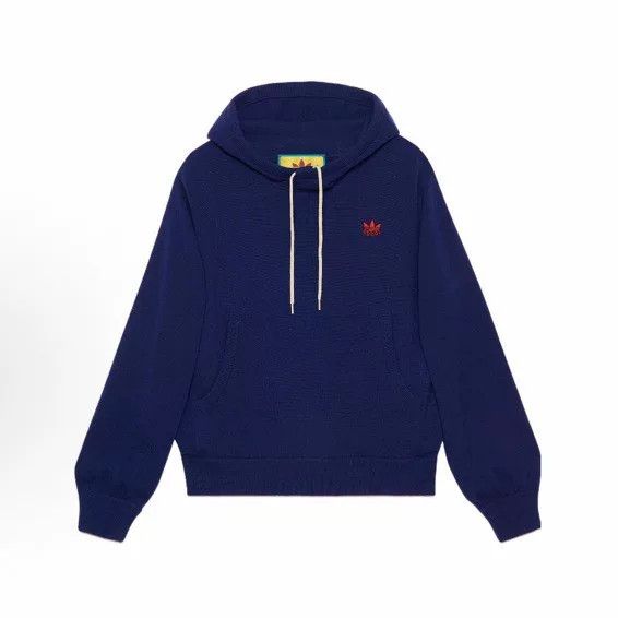 Gucci x Adidas Classic Logo Knit Hoodie