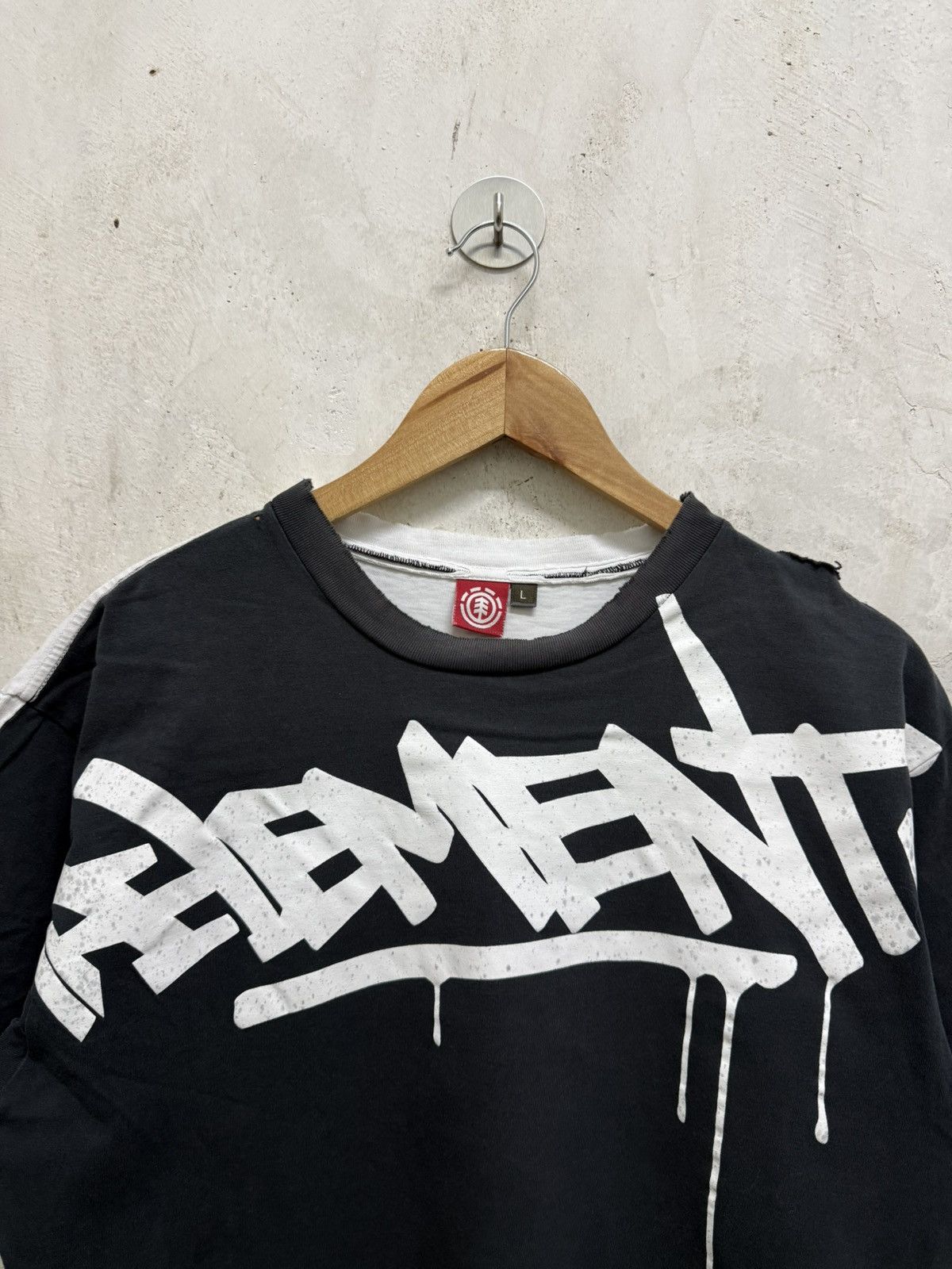Element 2000s Distressed Element Skateboards Thrash Tees Size US M / EU 48-50 / 2 - 2 Thumbnail