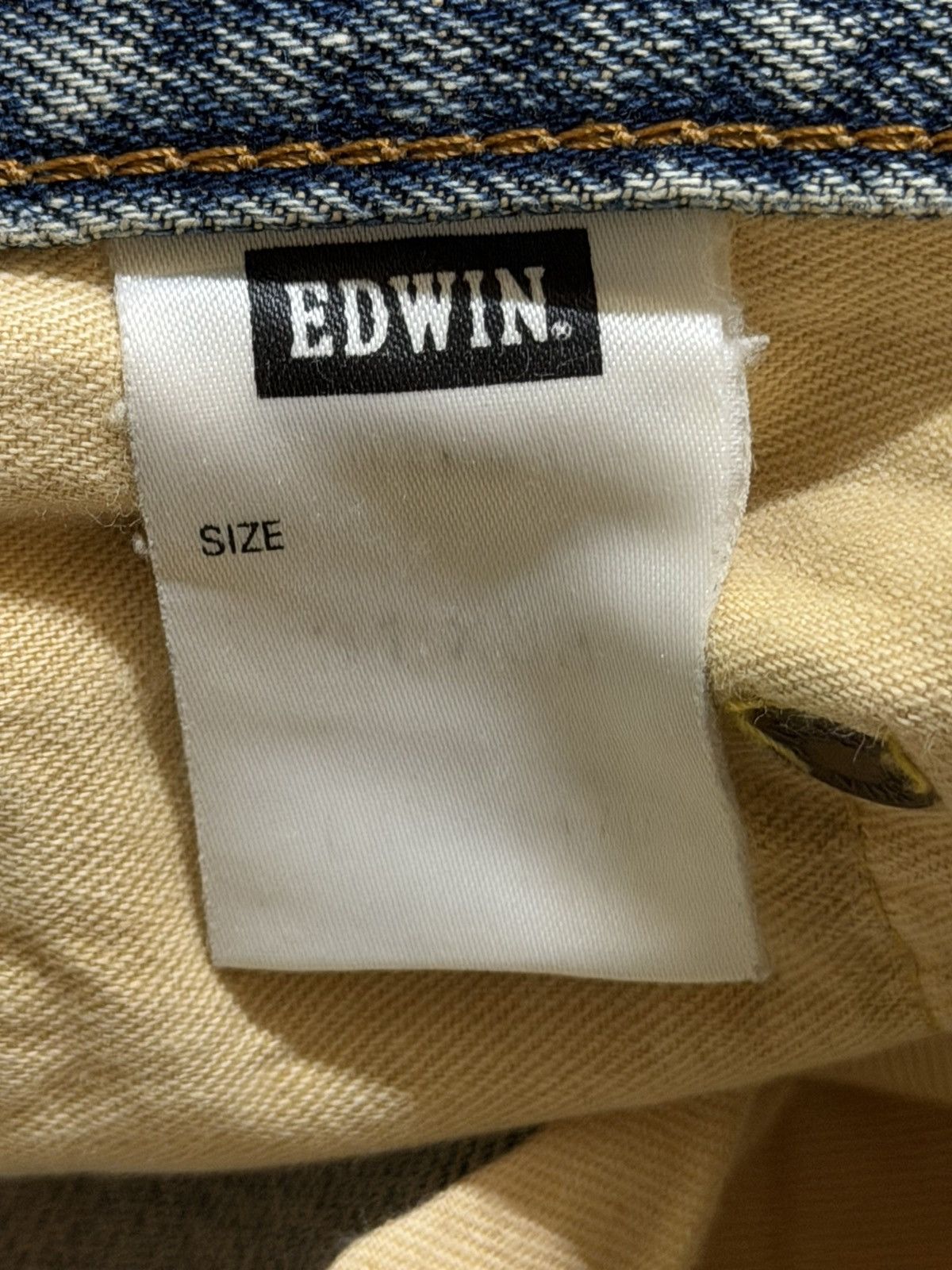 Vintage 90s Edwin 505xx Selvedge Blue Faded Wash Distressed