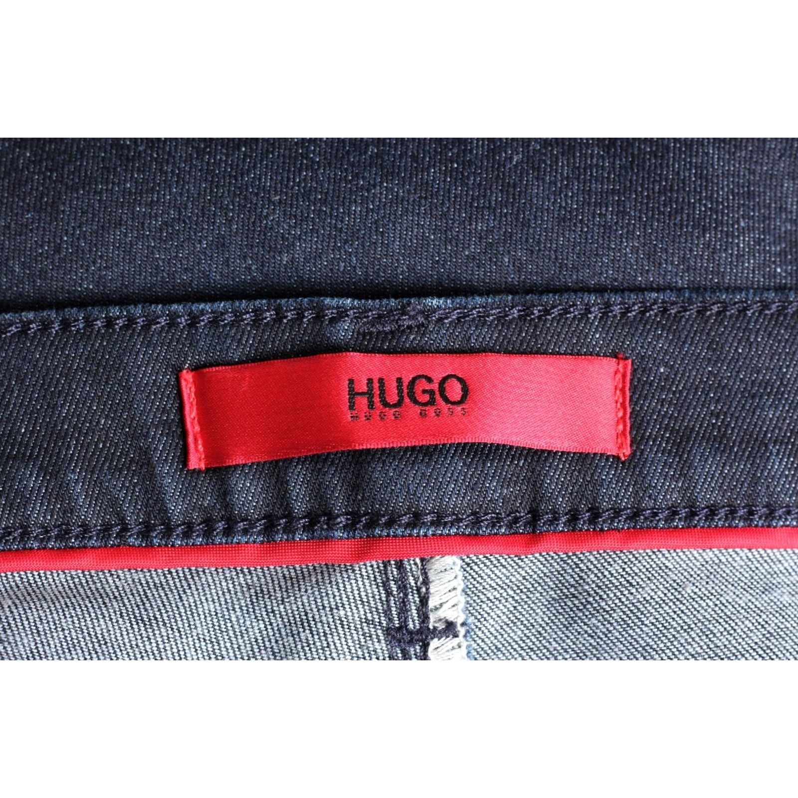 Hugo Boss HUGO BOSS Jeans Men Slim Straight Stretch 708 W30 L30 Blue 5-Pocket Denim Tapered Rise Mid 10-12 in Regular Size 30 Zip Belt Loops Size US 30 / EU 46 - 7 Thumbnail