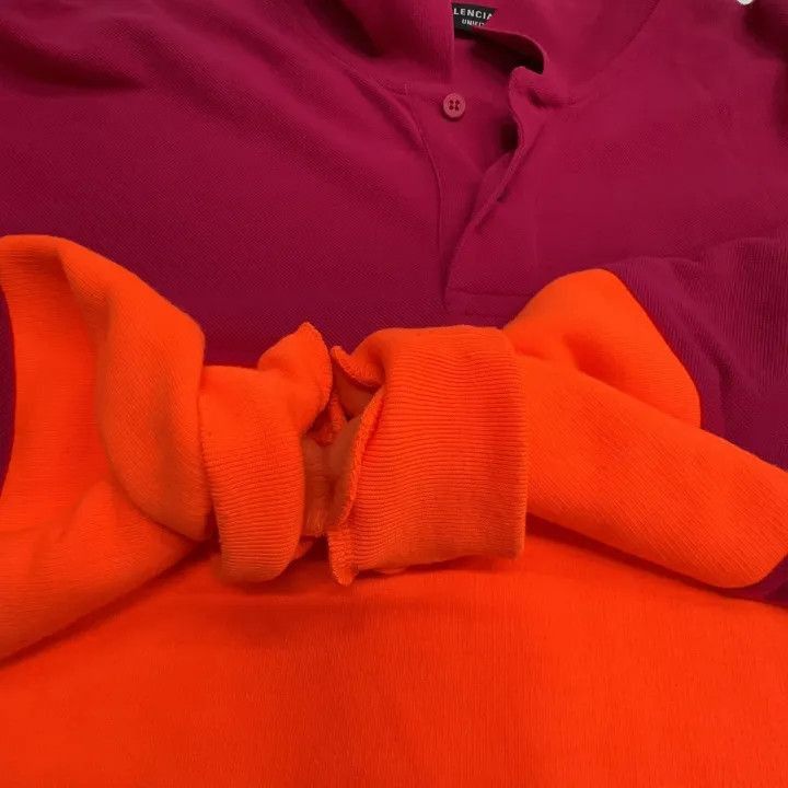 Balenciaga Balenciaga Balenciaga SS21 Patchwork Long Sleeve Polo Shir Size US XS / EU 42 / 0 - 7 Thumbnail