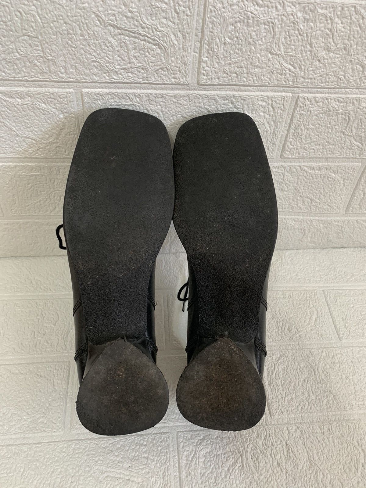 Leather × Vintage Rare Avant Garde Woman Heels Vintage Leather Shoes Y2K Style Size US 9.5 / IT 39.5 - 8 Thumbnail