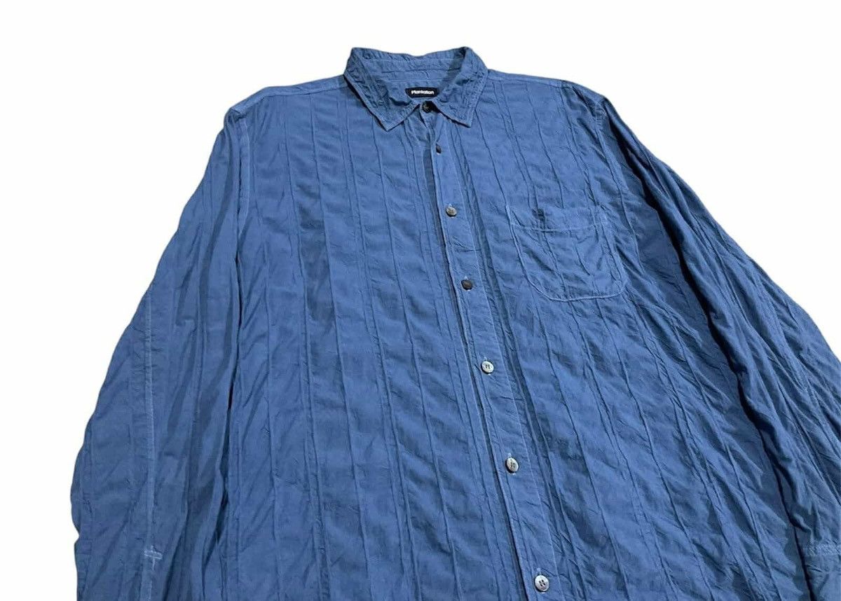 Issey Miyake 🔥Vintage Issey Miyake Plantation Pleats Wrinkled Shirt Size US XL / EU 56 / 4 - 4 Thumbnail