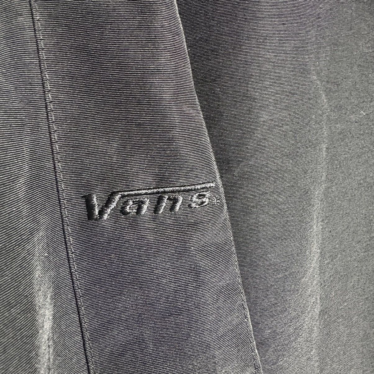 Vans Vintage 90s Vans USA Pocket Black Nylon Hoodie Jacket Size US L / EU 52-54 / 3 - 3 Thumbnail