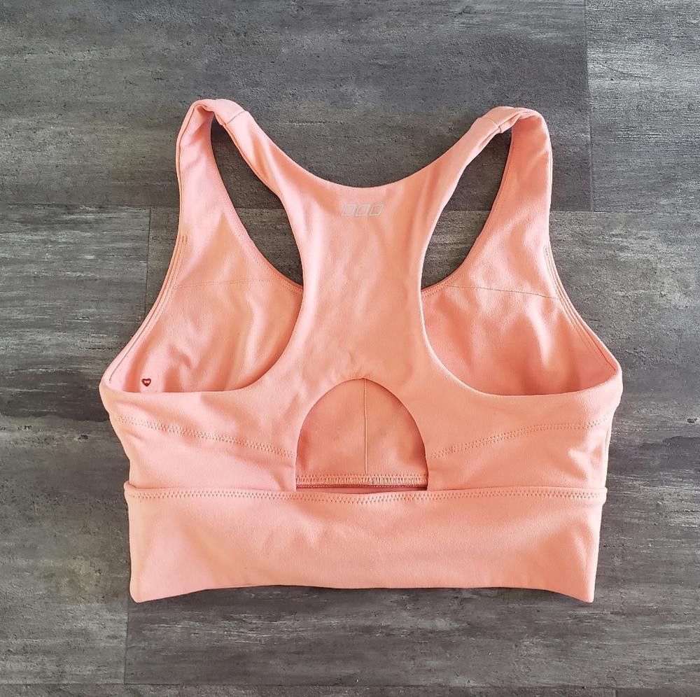 Designer Peach Classic Lorna Jane Sport Bra Size ONE SIZE - 2 Thumbnail