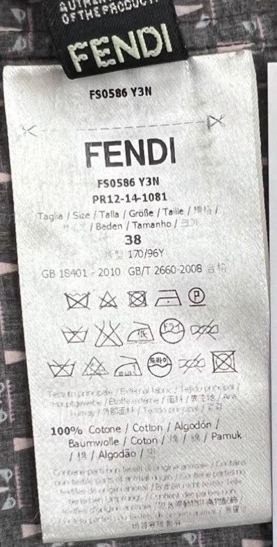 Fendi Fendi Little Devil All-Over Print Long Sleeve Shirt K12 Size US S / EU 44-46 / 1 - 7 Thumbnail