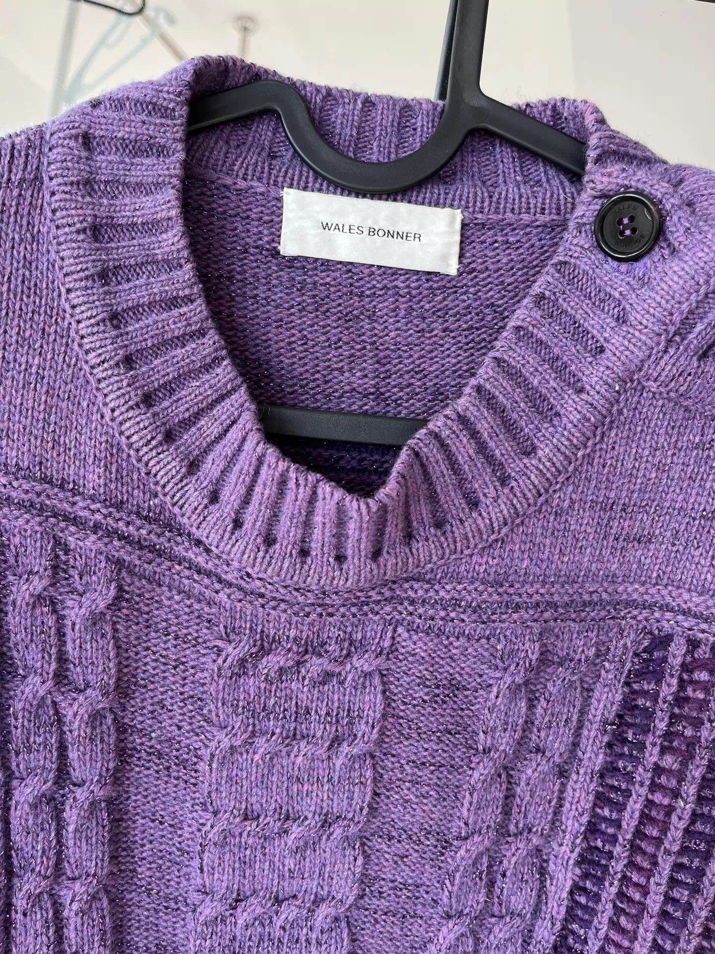 Wales Bonner Wales Bonner Oversized Lurex Knit Sweater S Korea Size S / US 4 / IT 40 - 2 Thumbnail