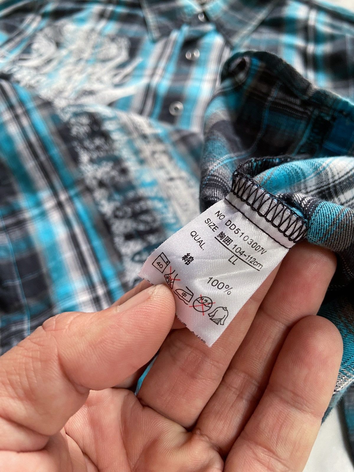Japanese Brand DADAIST PUNK POEM BUTTON DOWN SHIRT Size US L / EU 52-54 / 3 - 11 Thumbnail
