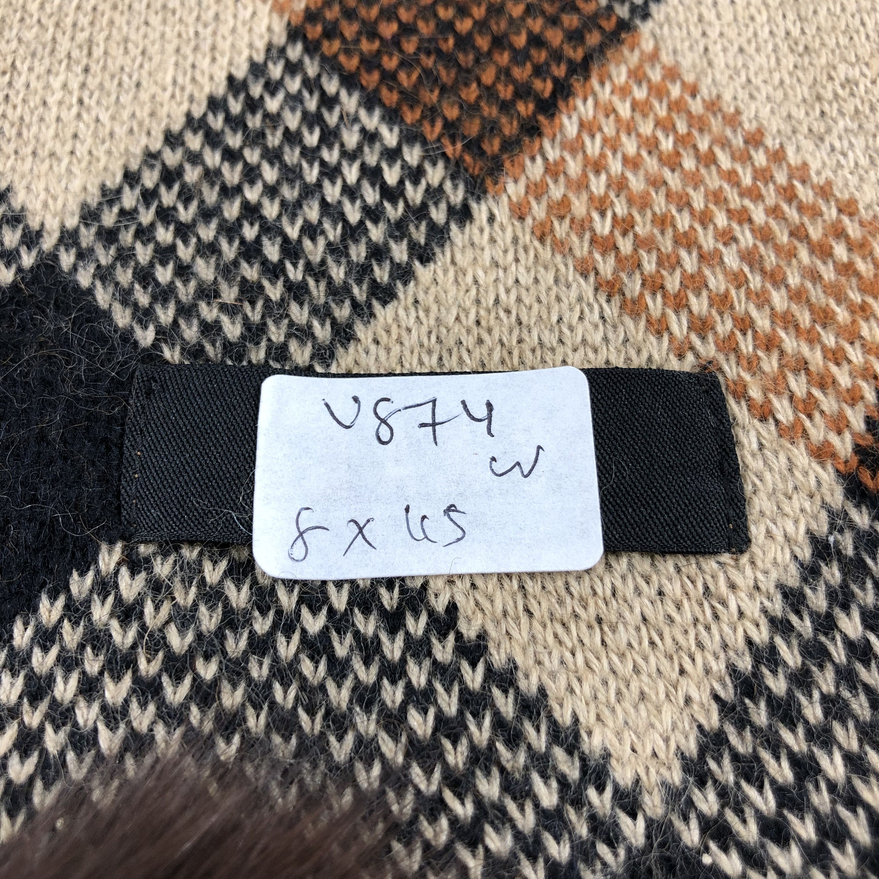 DAKS DAKS London Bobbles Argyle Wool Scarf Muffler V874 Size ONE SIZE - 6 Thumbnail