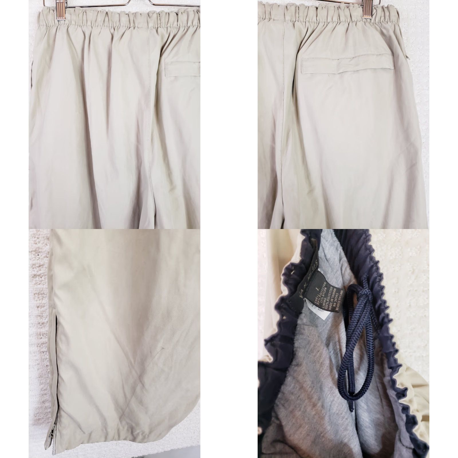 Van Heusen Van Heusen Men’s L Joggers Beig e Soft Touch Jersey Drawstring Pocket Zippered Bottoms Casual Comfort Sweatpants Size US L / EU 52-54 / 3 - 8 Thumbnail