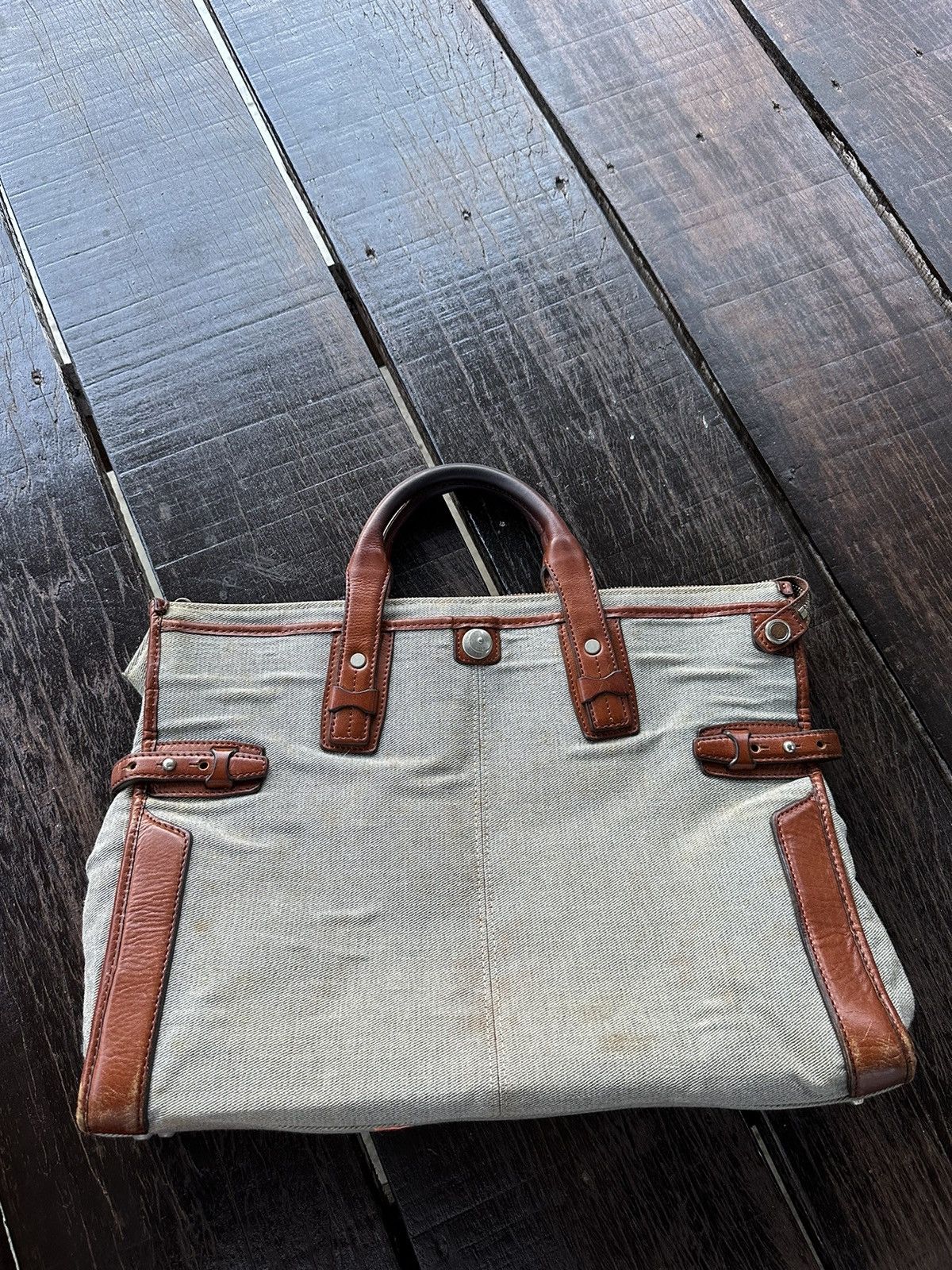 Japanese Brand × MasterPiece × Vintage Vintage master piece japan leather mesengger bag Size ONE SIZE - 1 Thumbnail