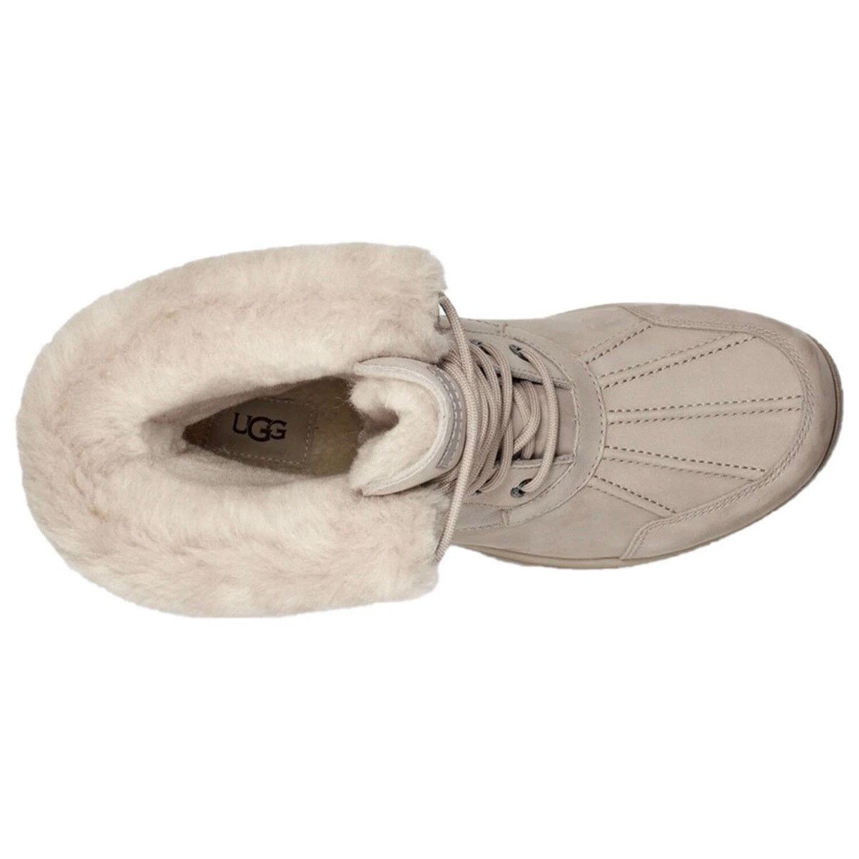 Ugg UGG Men's 14 Butte MONO PUTTY Leather Fur Snow Boots 1120979 Size US 14 / EU 47 - 4 Thumbnail