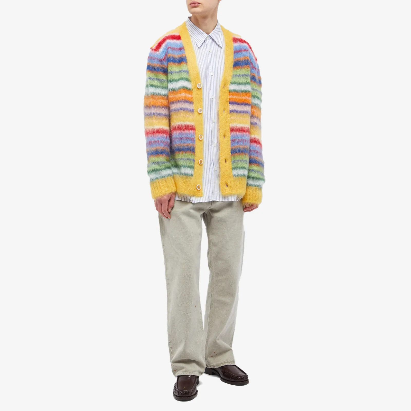 Marni MARNI STRIPED MOHAIR CARDIGAN F/W 2023 SIZE IT 52/US L-XL Size US L / EU 52-54 / 3 - 6 Thumbnail