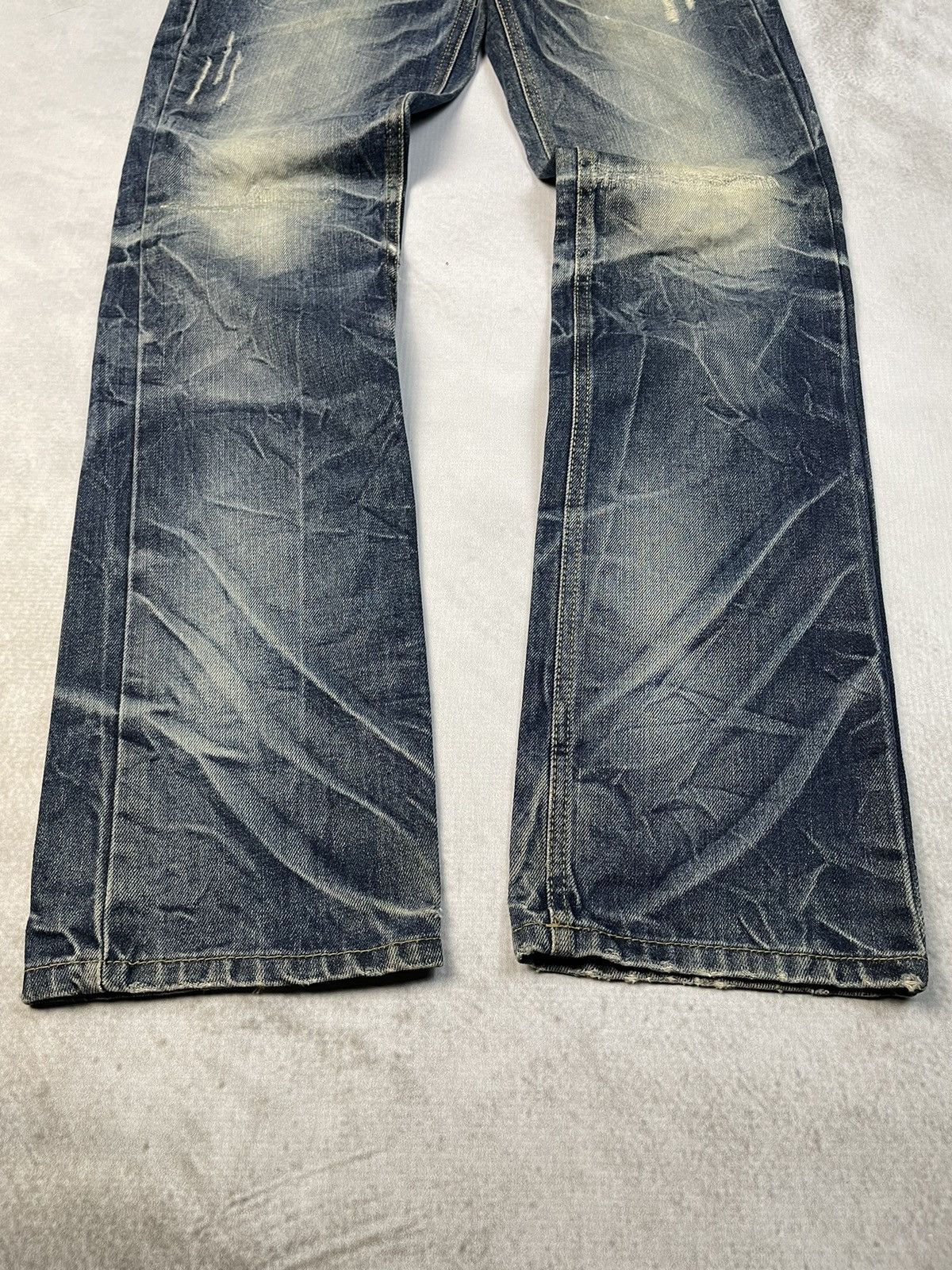 Tornado Mart 2000s Crojin Clawmark Distressed Vkei Style Denim Size US 30 / EU 46 - 2 Thumbnail