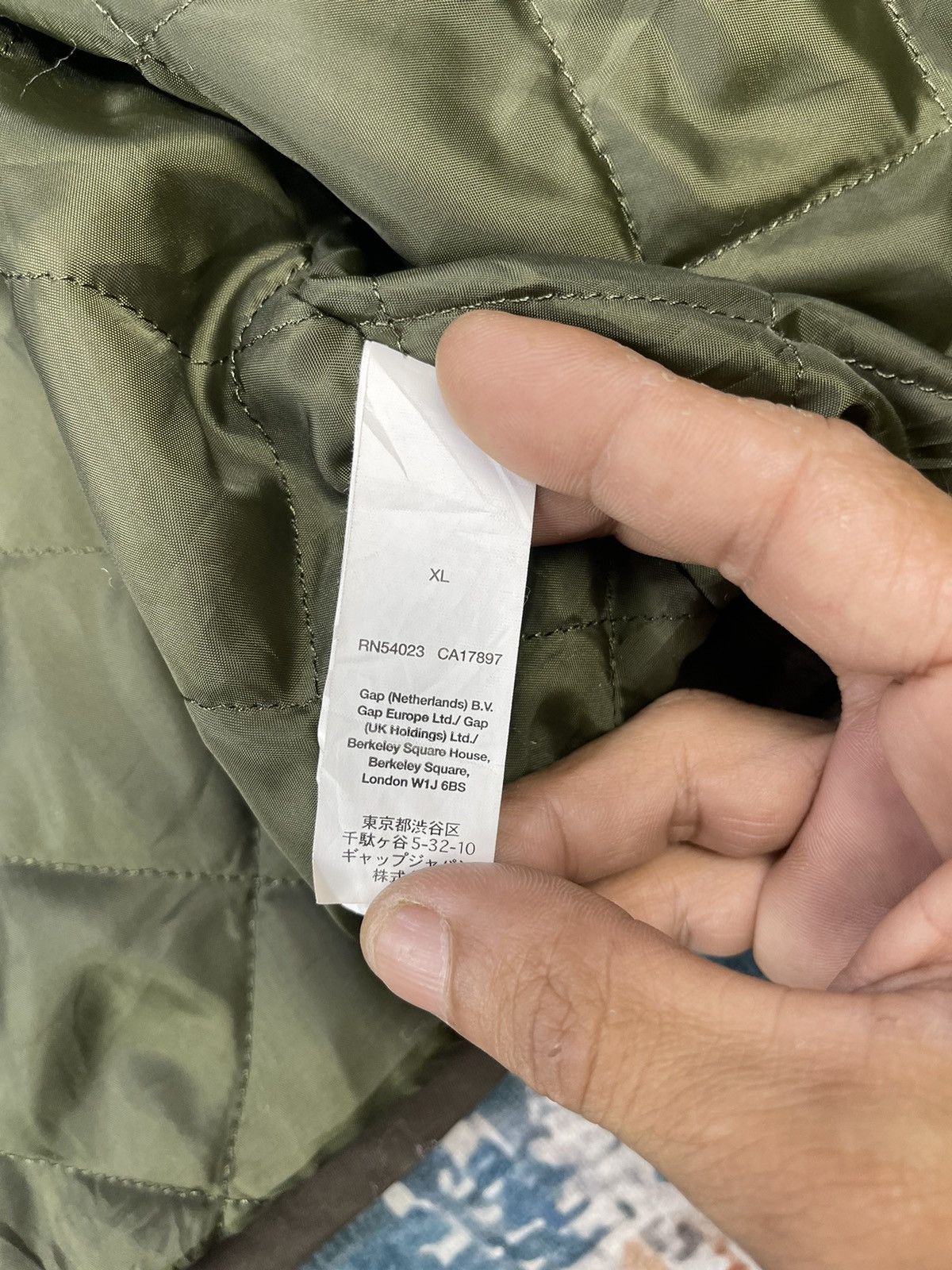 Gap GAP Padded Waxed Deck Coat Dark Olive Fall 13 Size US XL / EU 56 / 4 - 13 Thumbnail