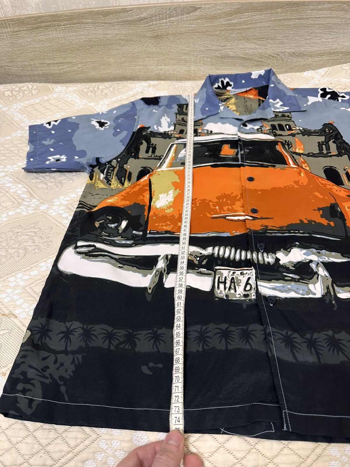 Vintage 🔥 Car Art Mambo Styled Button Up Hawaiian Shirt Versace Y2K Size US L / EU 52-54 / 3 - 13 Thumbnail