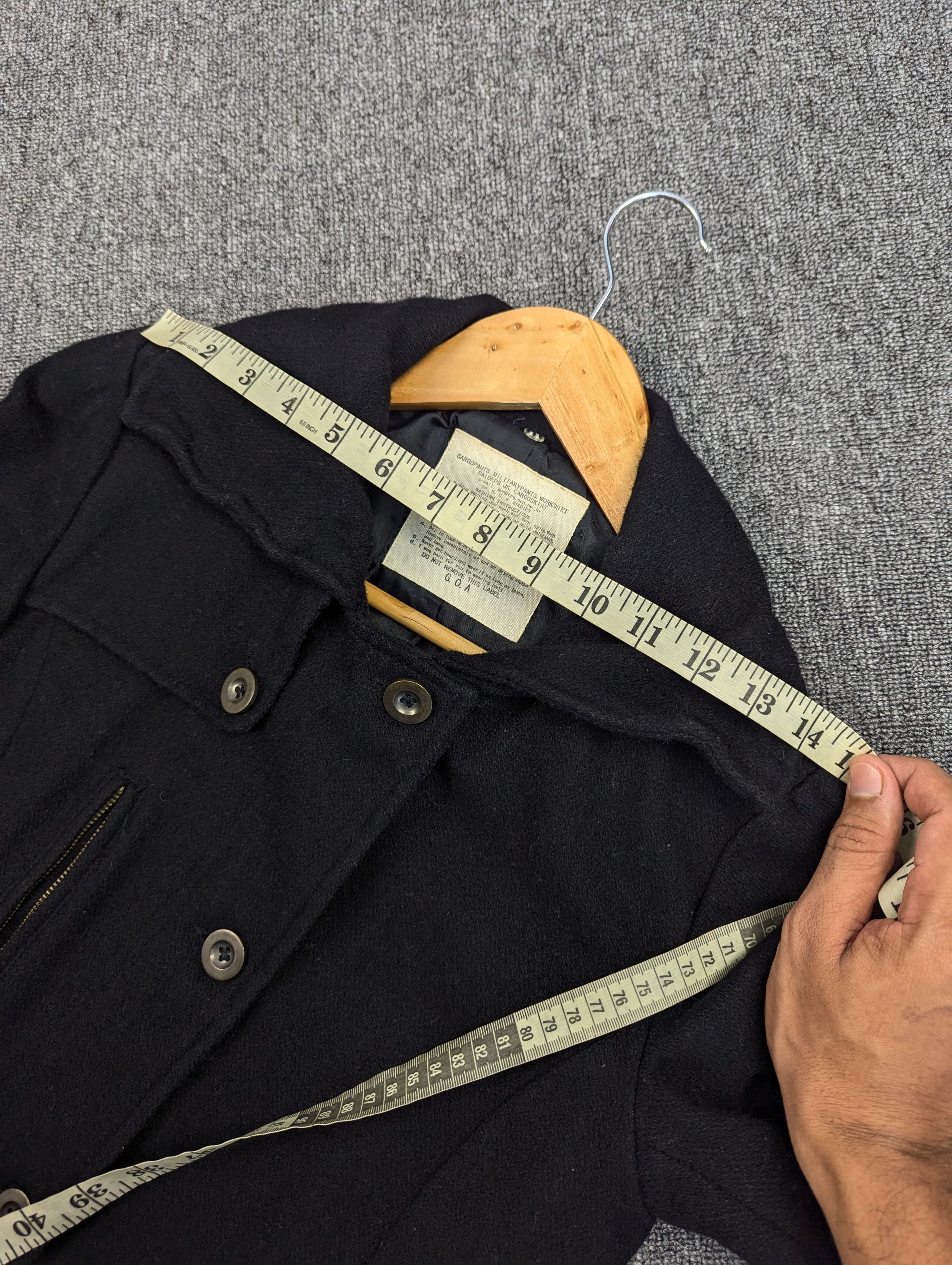 GOA G.O.A Military Style Wool Coat Jacket With Belted Size S / US 4 / IT 40 - 18 Thumbnail