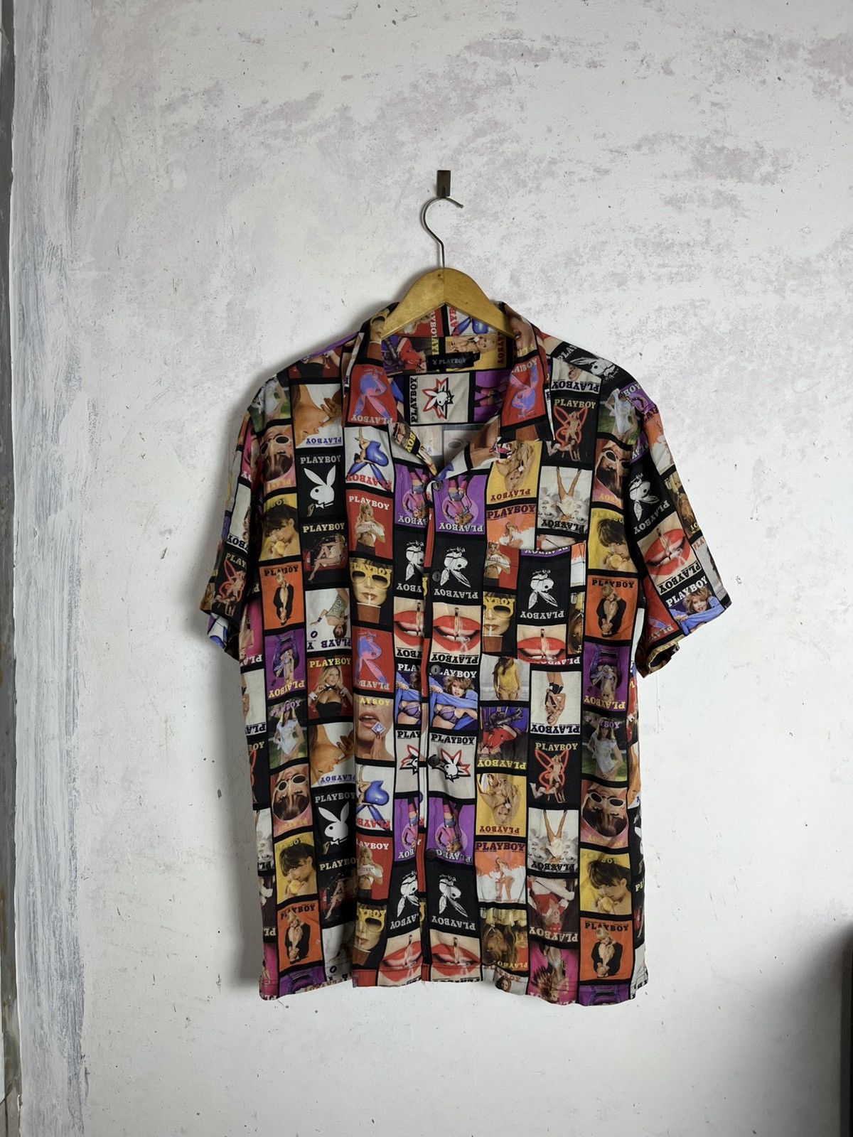 Playboy Playboy magazine cover open collar shirt /hysteric/kapital Size US L / EU 52-54 / 3 - 7 Thumbnail