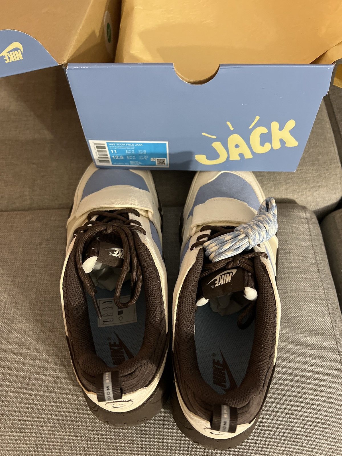 Nike Nike Zoom Field Jaxx Travis Scott Leche blue Size US 11 / EU 44 - 7 Thumbnail