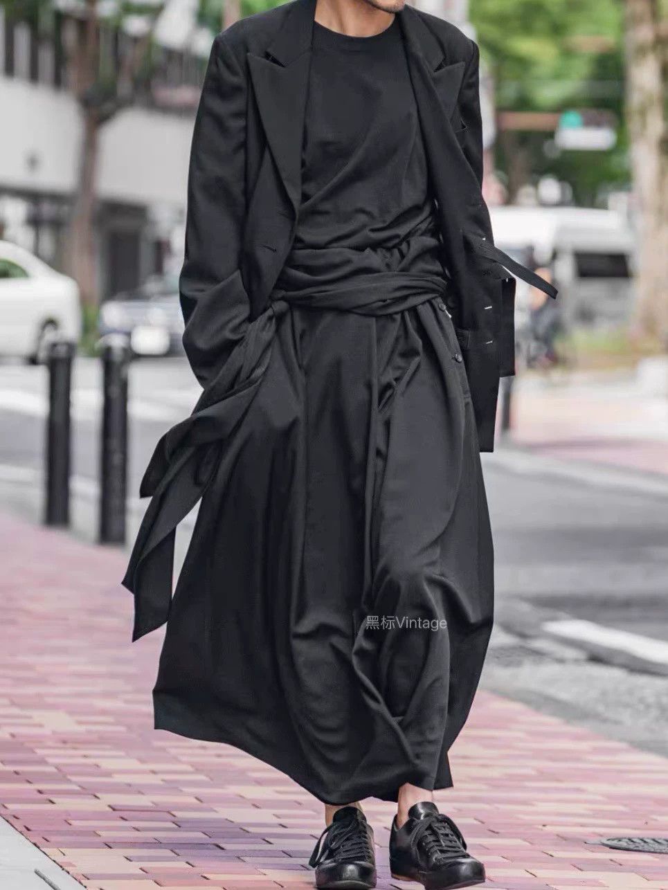Yohji Yamamoto Yohji Yamamoto 23AW Vintage Belted Kendo Skirt Pants Size US 34 / EU 50 - 1 Thumbnail