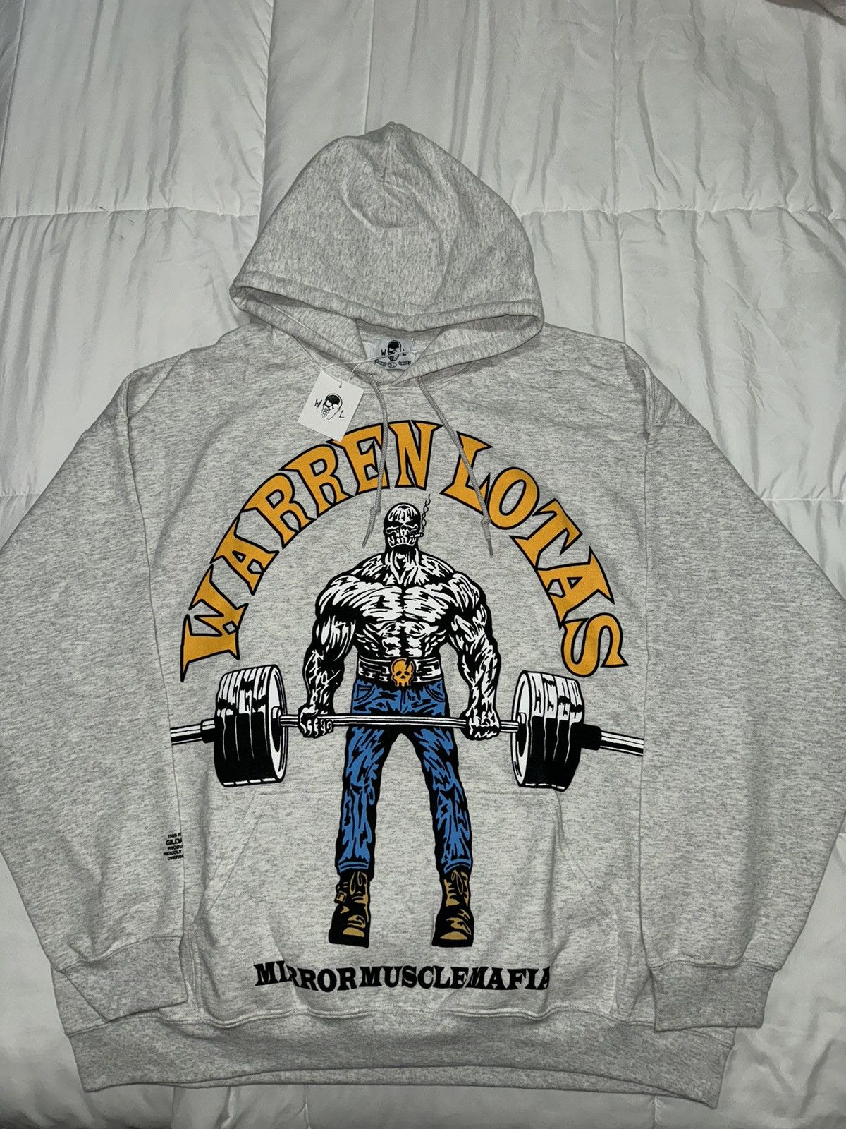 image of Warren Lotas Gym Hoodie in Grey, Men's (Size XL)