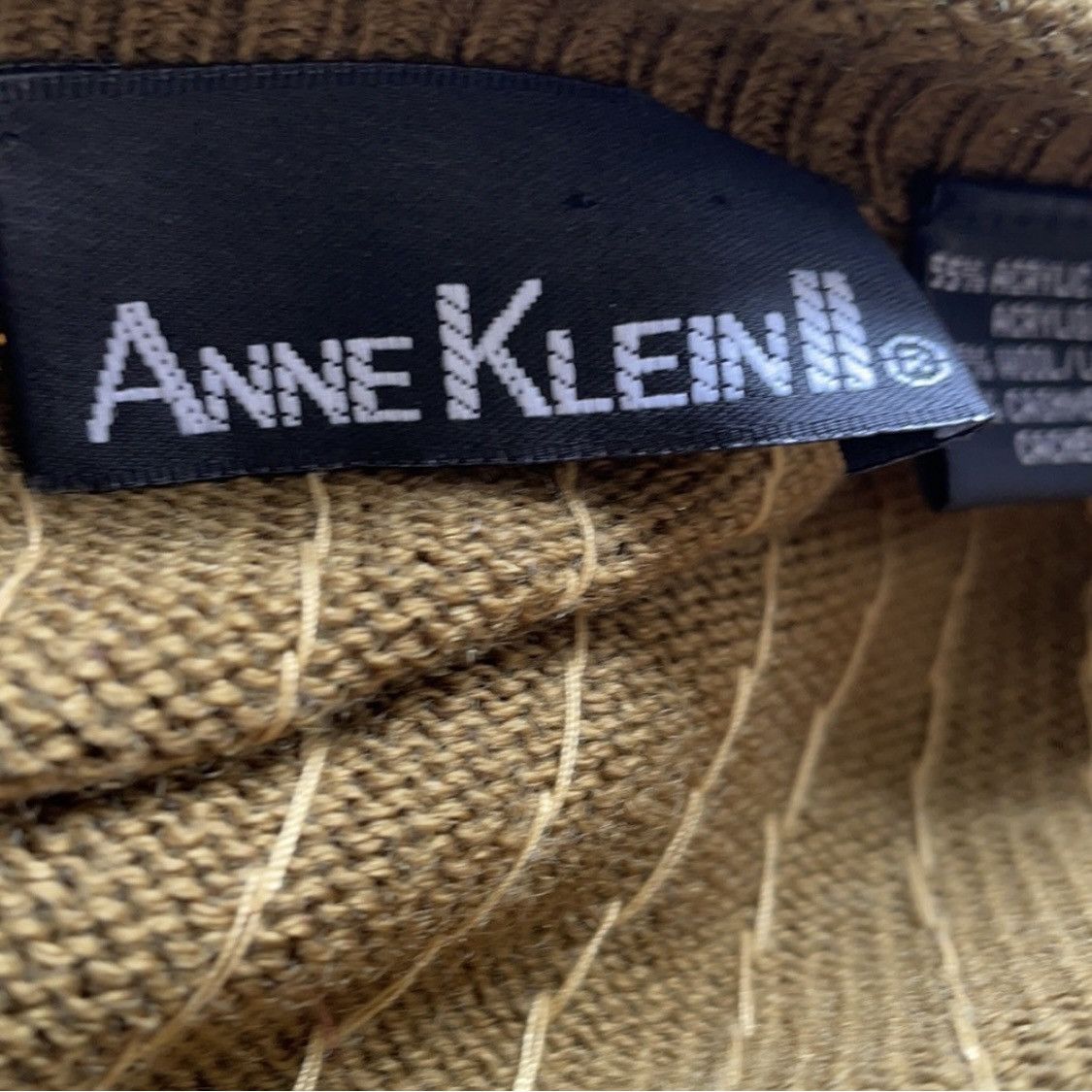 Other Anne Klein gold sequin cashmere blend cardigan sweater Size S / US 4 / IT 40 - 6 Thumbnail