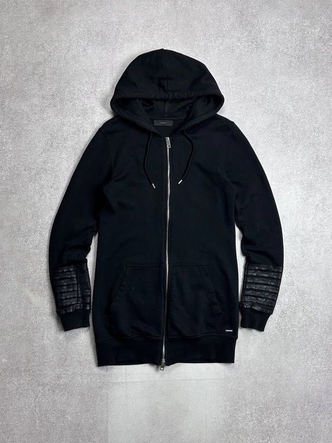 Vintage Diesel Avantgarde Long Zip Hoodie Y2K S Grunge