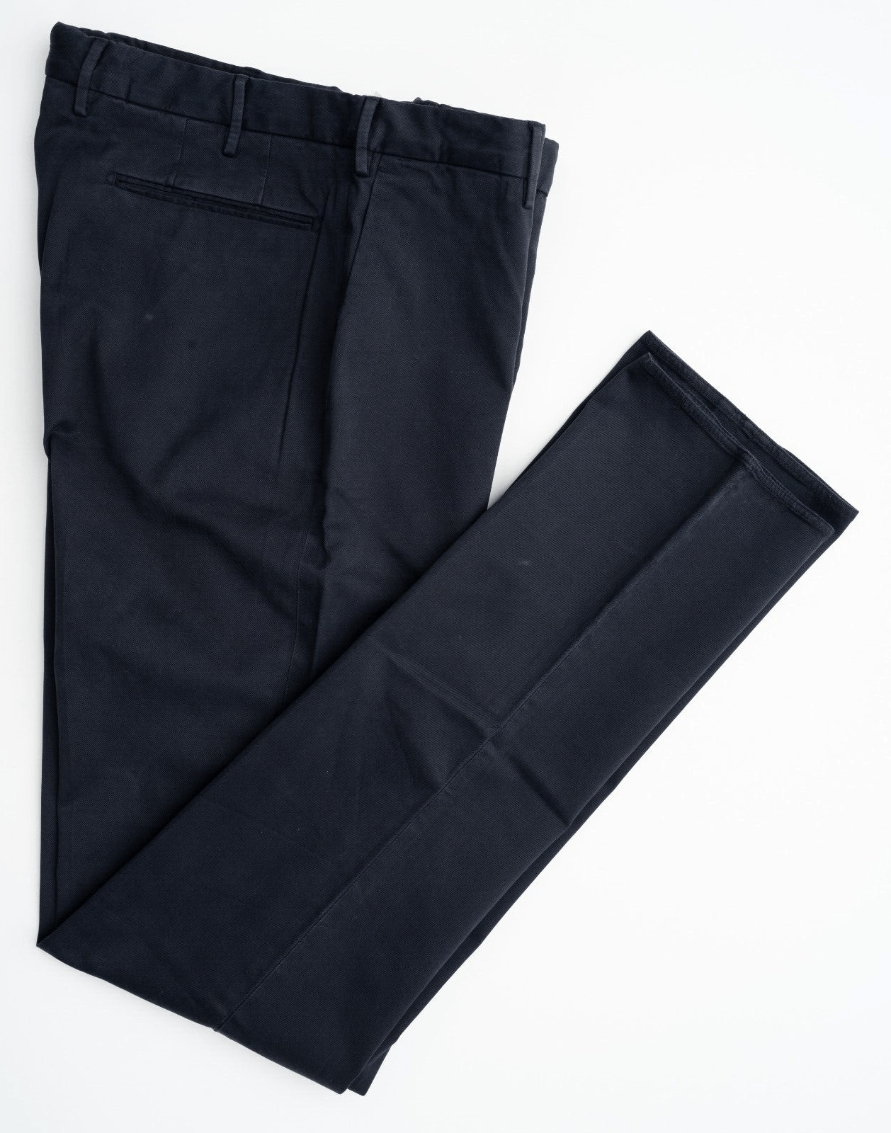 image of Incotex Navy Blue Slim Chino Trousers, Men's (Size 26)