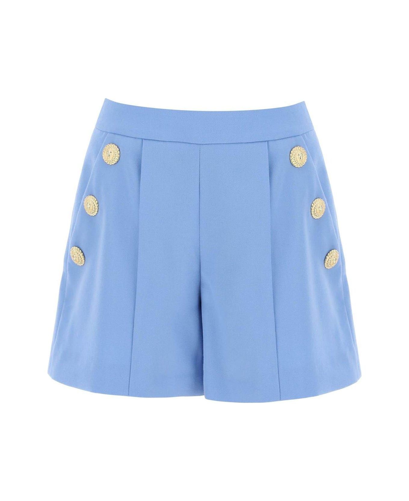 Balmain o1y0625 Short in Light Blue Size 27" / US 4 / IT 40 - 1 Thumbnail