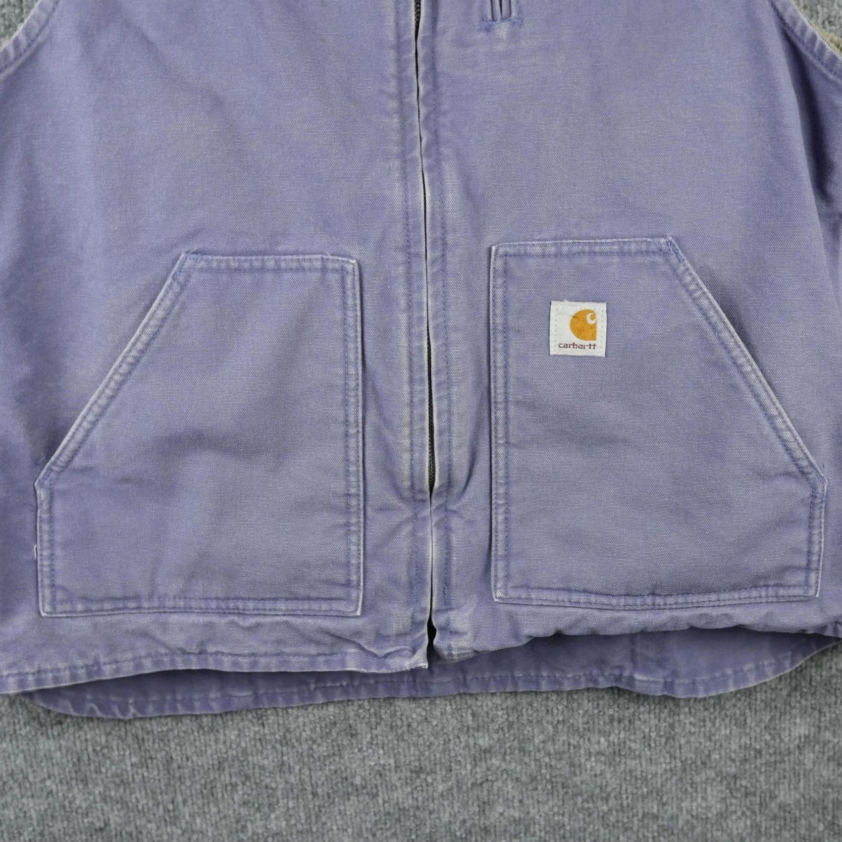 Carhartt Carhartt Vest Womens Large Purple Canvas Sherpa Lined Work Zip Pockets WV001 Size L / US 10 / IT 46 - 3 Thumbnail