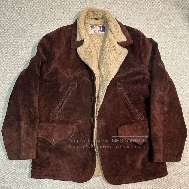Schott Schott The top layer of suede farmer's coat Size US L / EU 52-54 / 3 - 6 Thumbnail