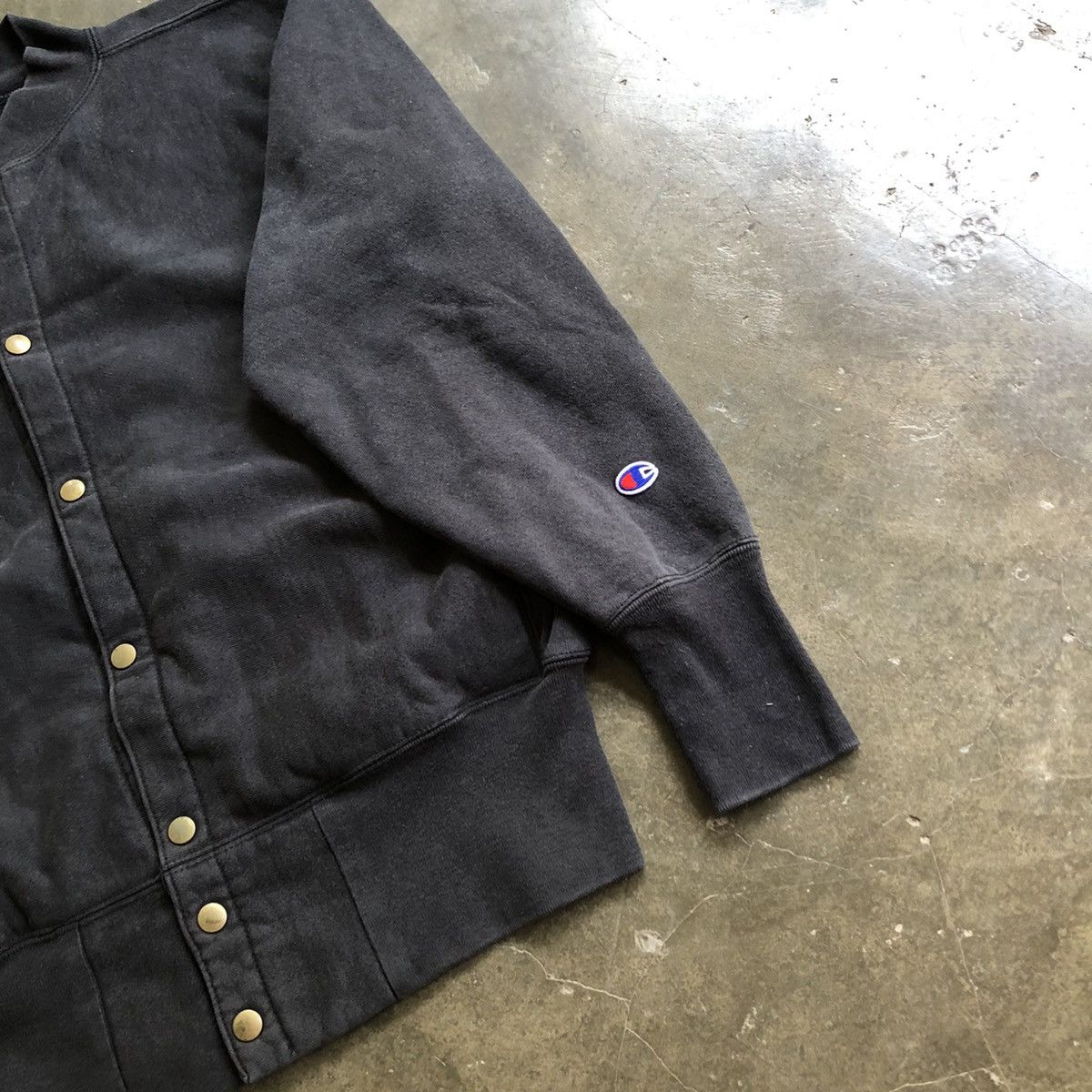 Champion × Vintage 90's CHAMPION REVERSE WEAVE COTTON JACKET Size US L / EU 52-54 / 3 - 2 Thumbnail