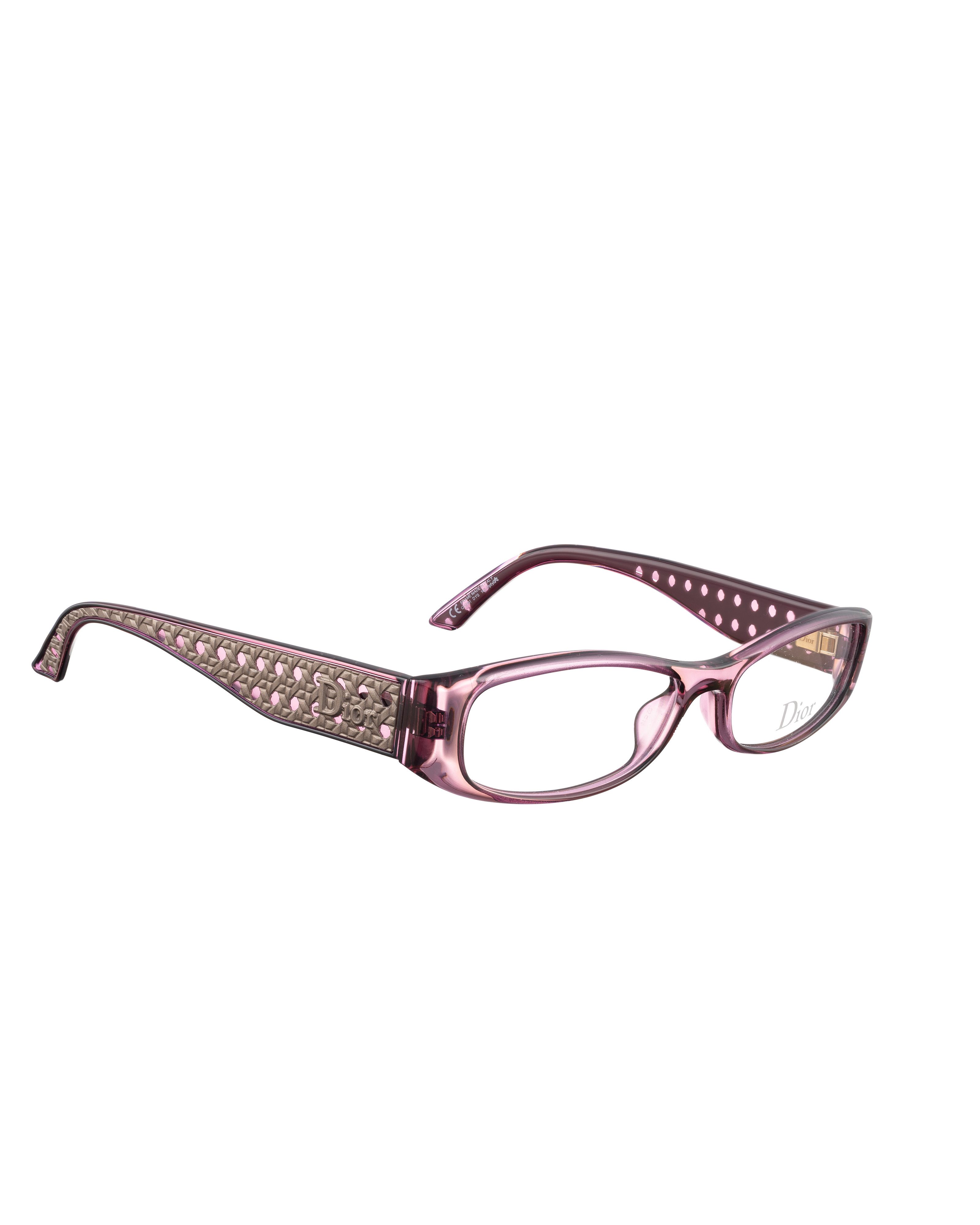 Dior Dior 00s Purple Glasses with Vienesse Braid Temples Size ONE SIZE - 1 Thumbnail