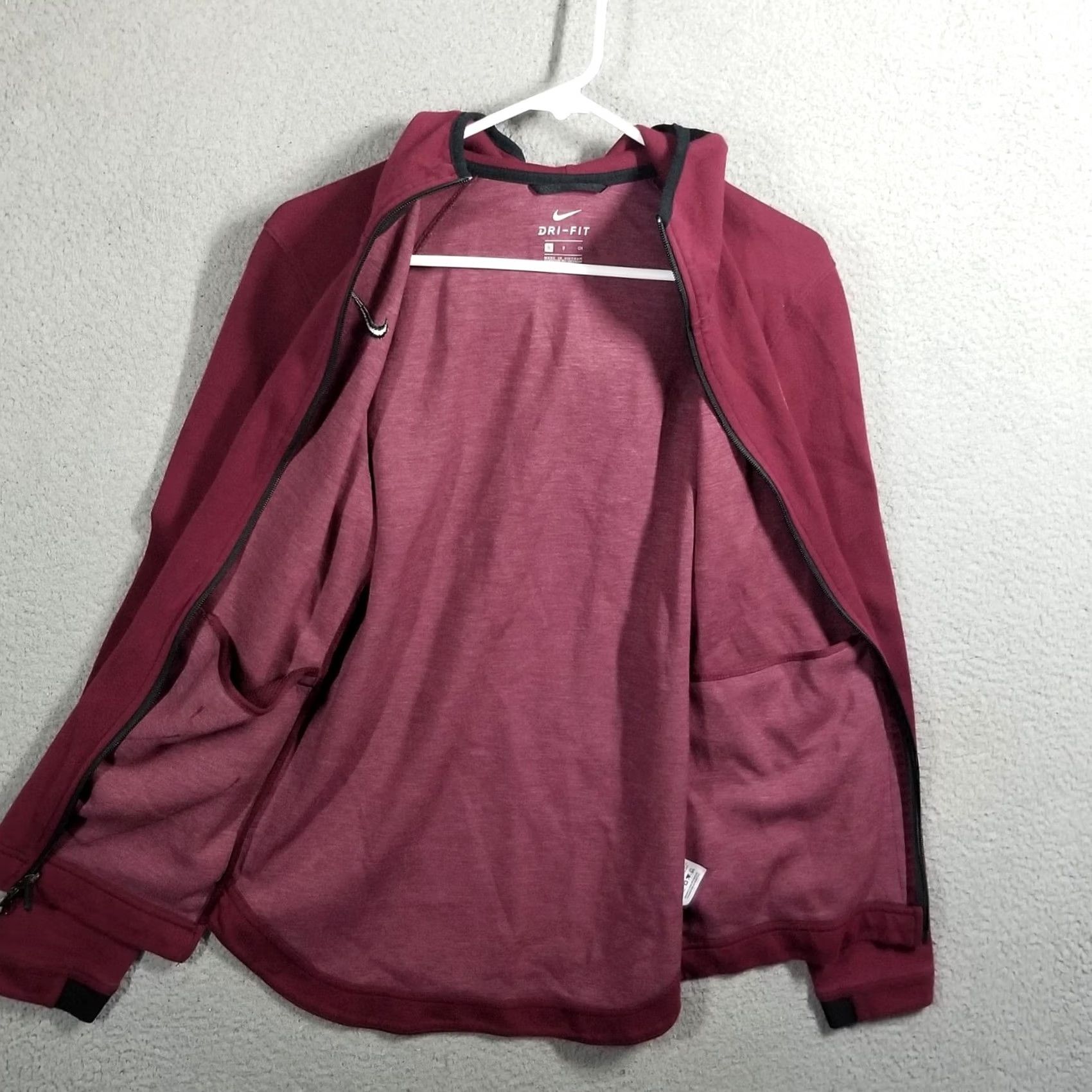 Nike Nike Showtime Hoodie Mens S Red Full Zip Sweatshirt Jacket Size US S / EU 44-46 / 1 - 3 Thumbnail