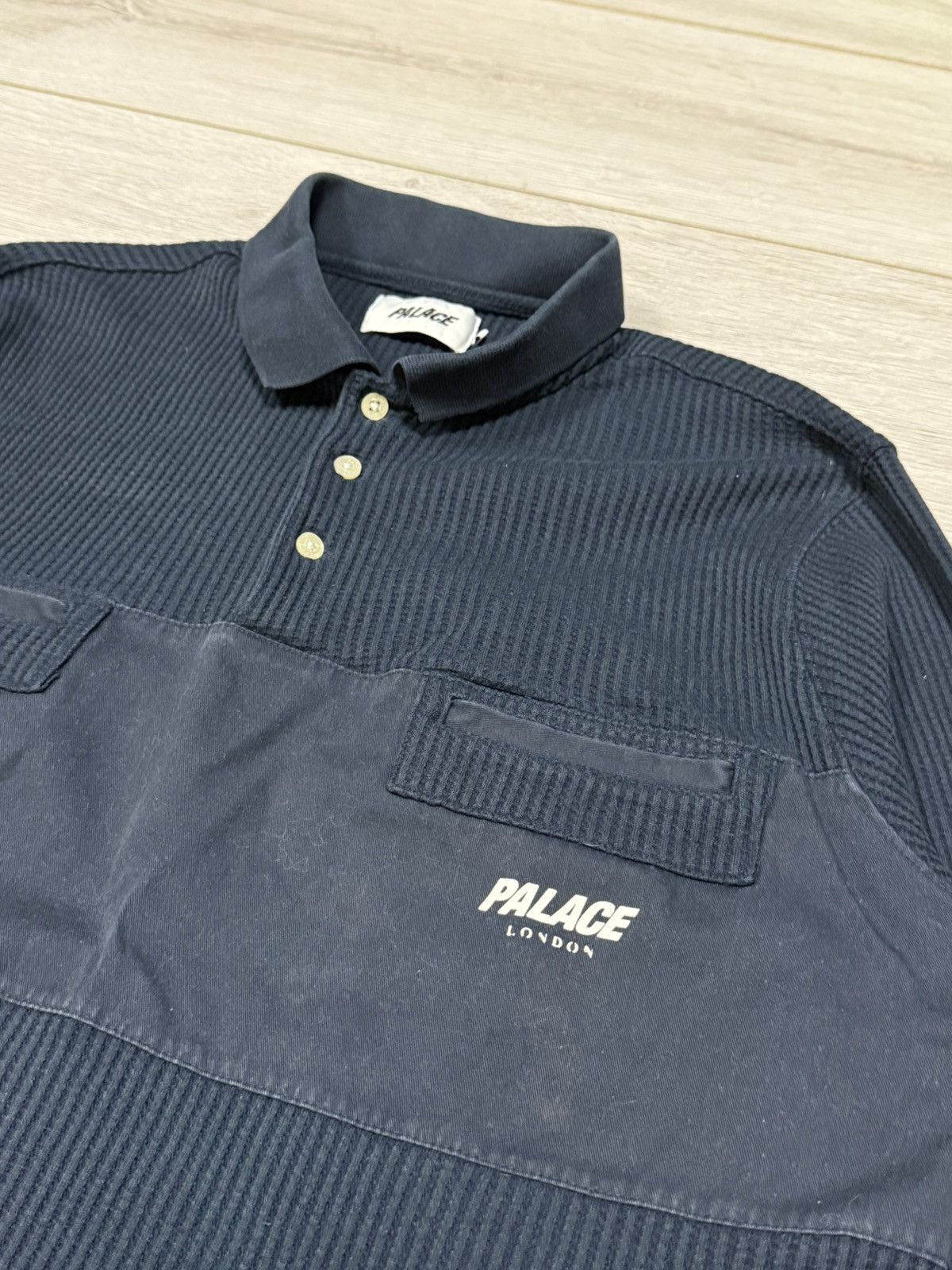 Palace Palace Waffle on Polo long sleeve Size US L / EU 52-54 / 3 - 3 Thumbnail