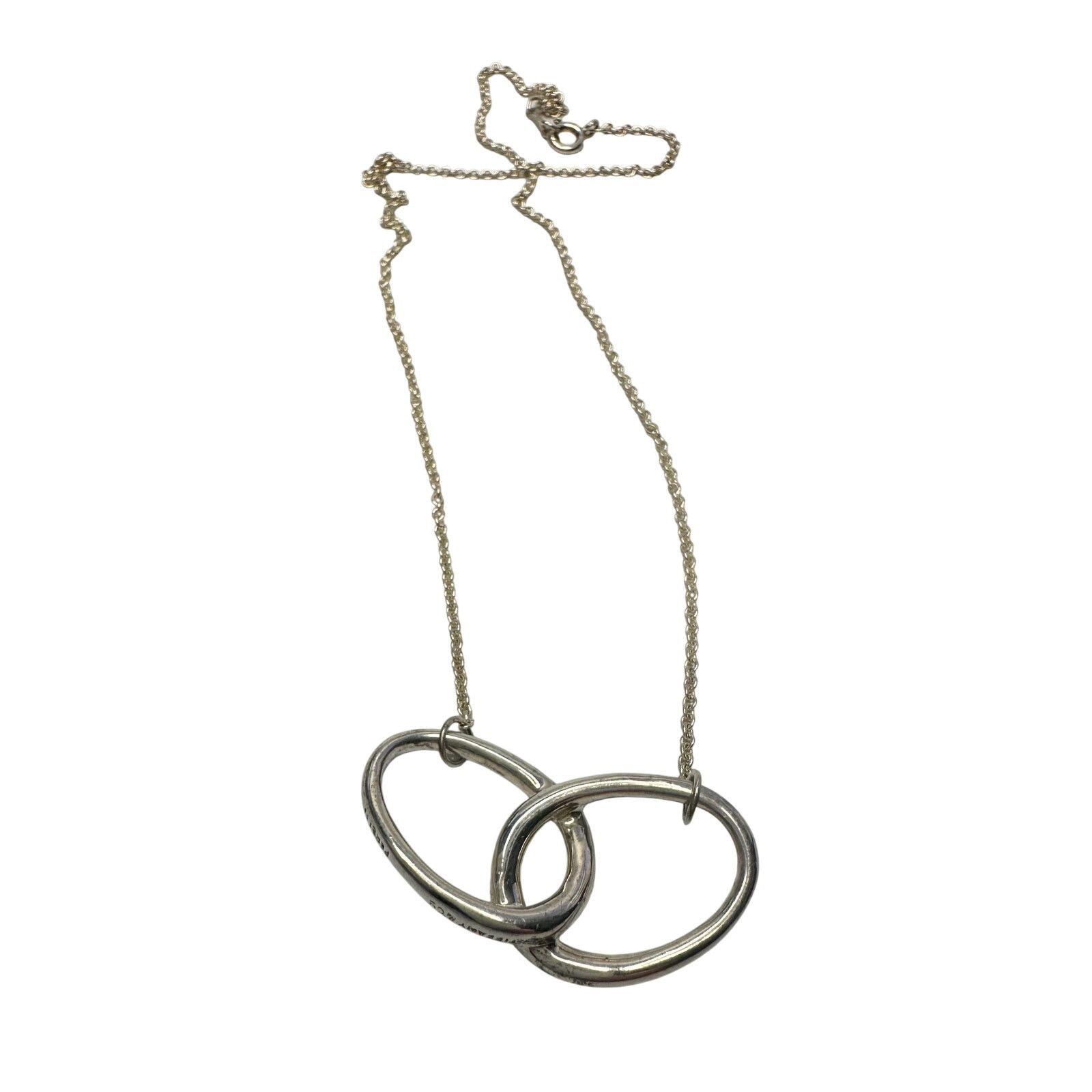 Tiffany & Co. Tiffany and Co Elsa Peretti Large Double Loop Necklace 15" Size ONE SIZE - 13 Thumbnail