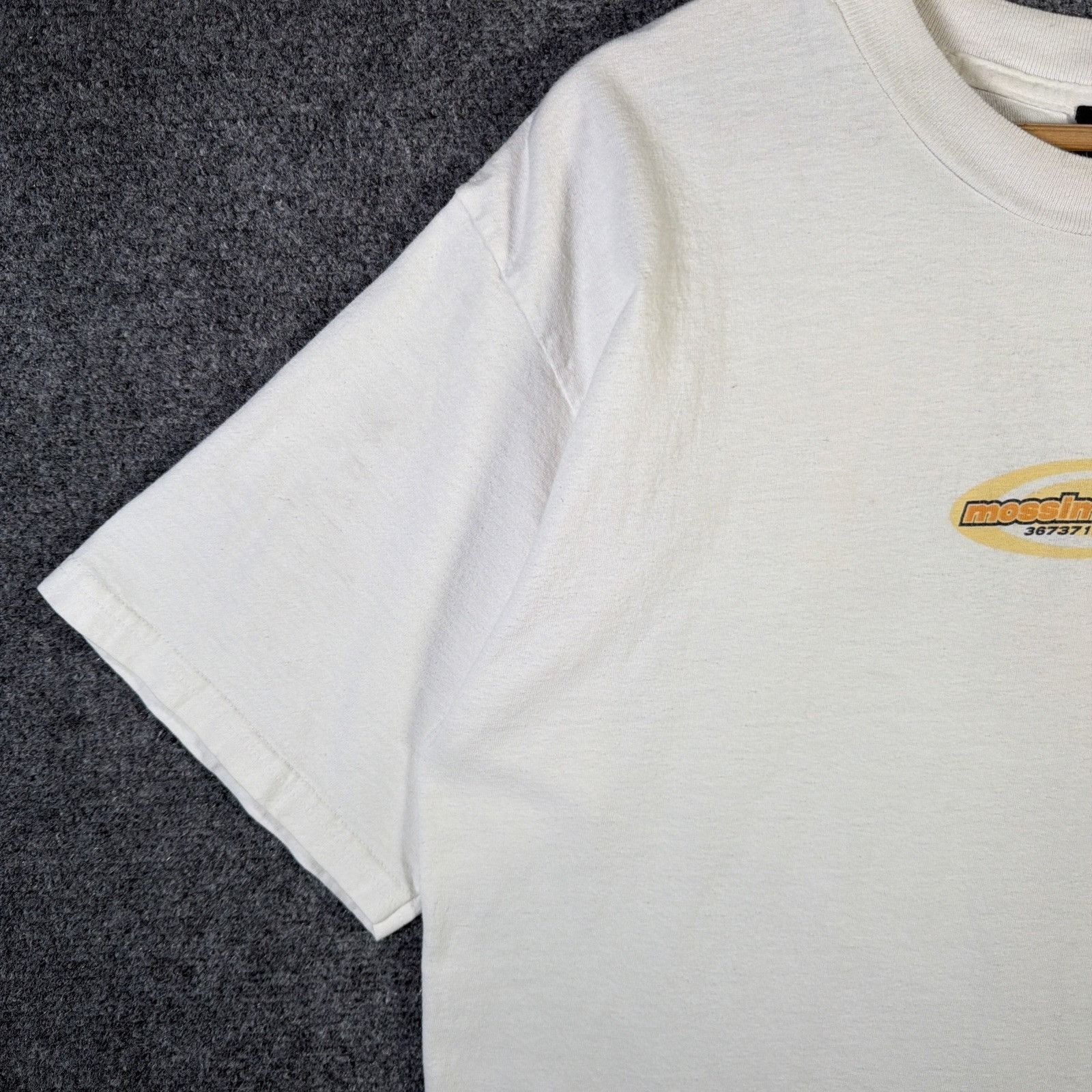 Mossimo Vintage Mossimo Shirt Mens Large White 90s Skate Battery Size US L / EU 52-54 / 3 - 8 Thumbnail