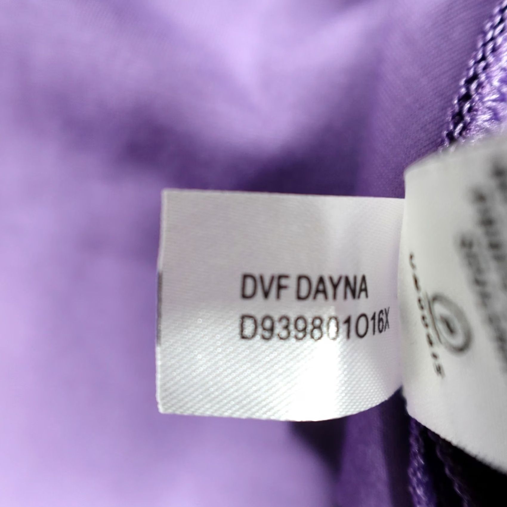 Diane von Furstenberg Diane von Furstenberg Dress 8 Purple Solid Dayna Ruched Fit & Flare Knee Length Womens Size M / US 6-8 / IT 42-44 - 4 Thumbnail