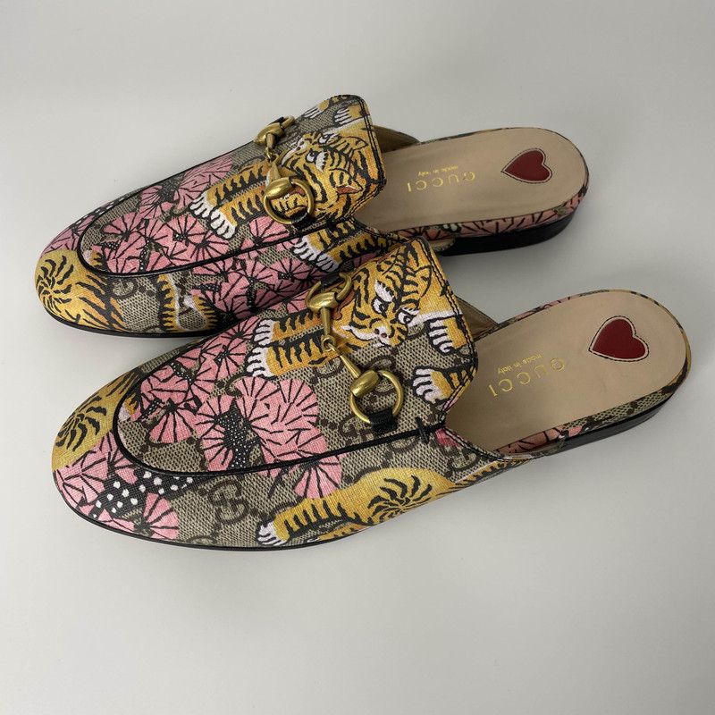Gucci Gucci Floral Half-Slip On Shoes 0079 Size US 5.5 / EU 38 - 1 Thumbnail