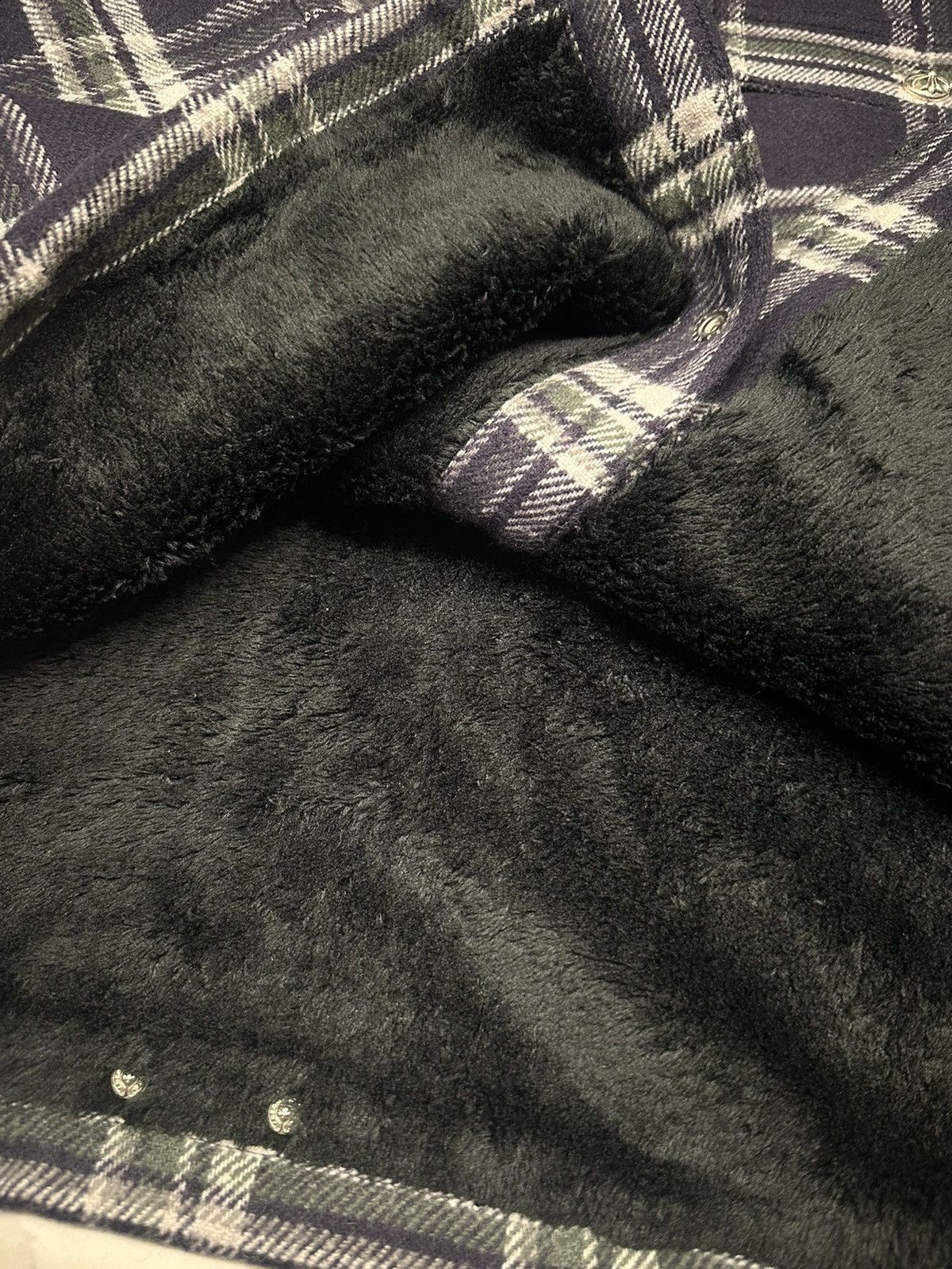 Chrome Hearts 🔥Chrome Hearts Flannel Work Dog Silver button Shirt🔥 Size US XL / EU 56 / 4 - 6 Thumbnail