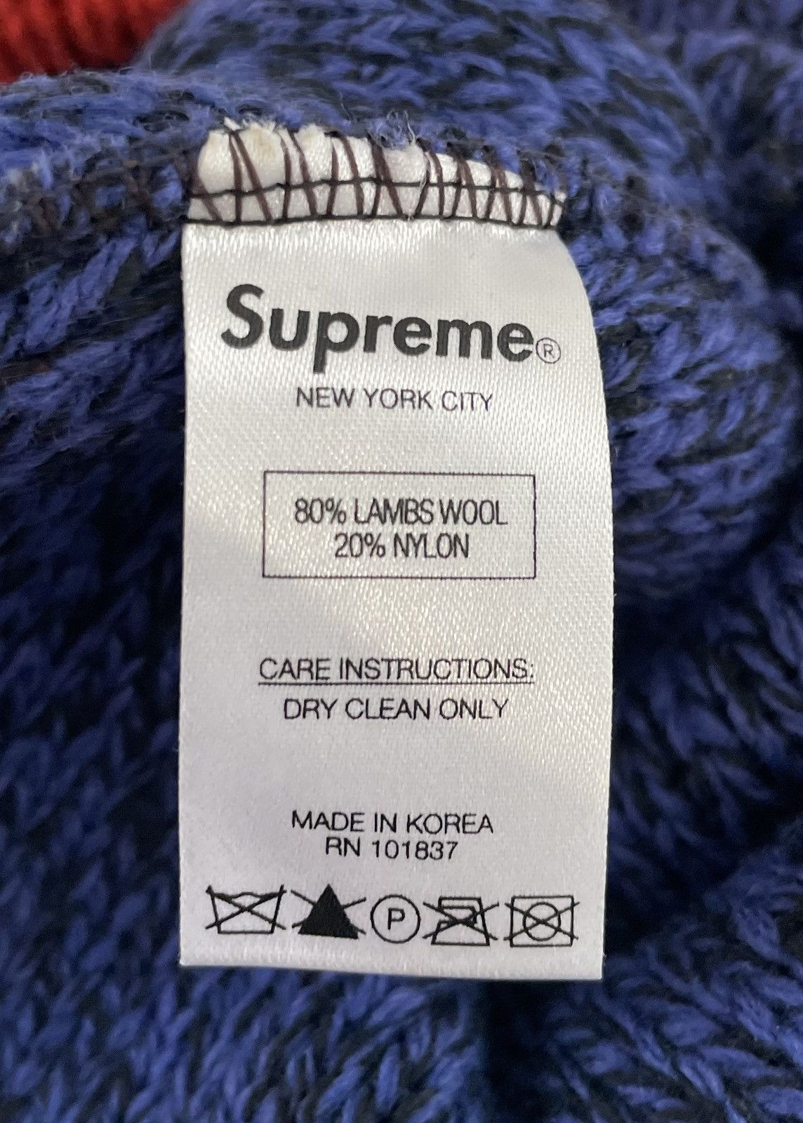 Supreme FW15 Supreme Ragg Wool Beanie