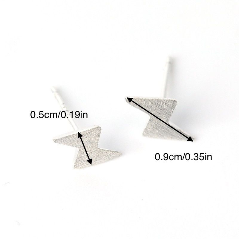 Jewelry Lightning New Trend Earrings One Pairs Chrome Jewelry Size ONE SIZE - 5 Thumbnail