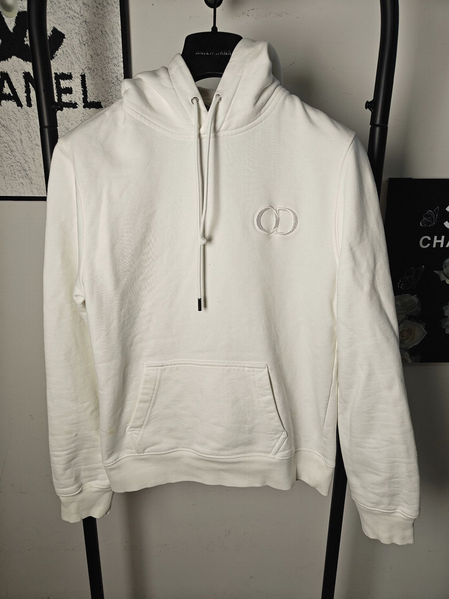 Dior Dior Embroidered White Hoodie s Men Size US S / EU 44-46 / 1 - 1 Thumbnail