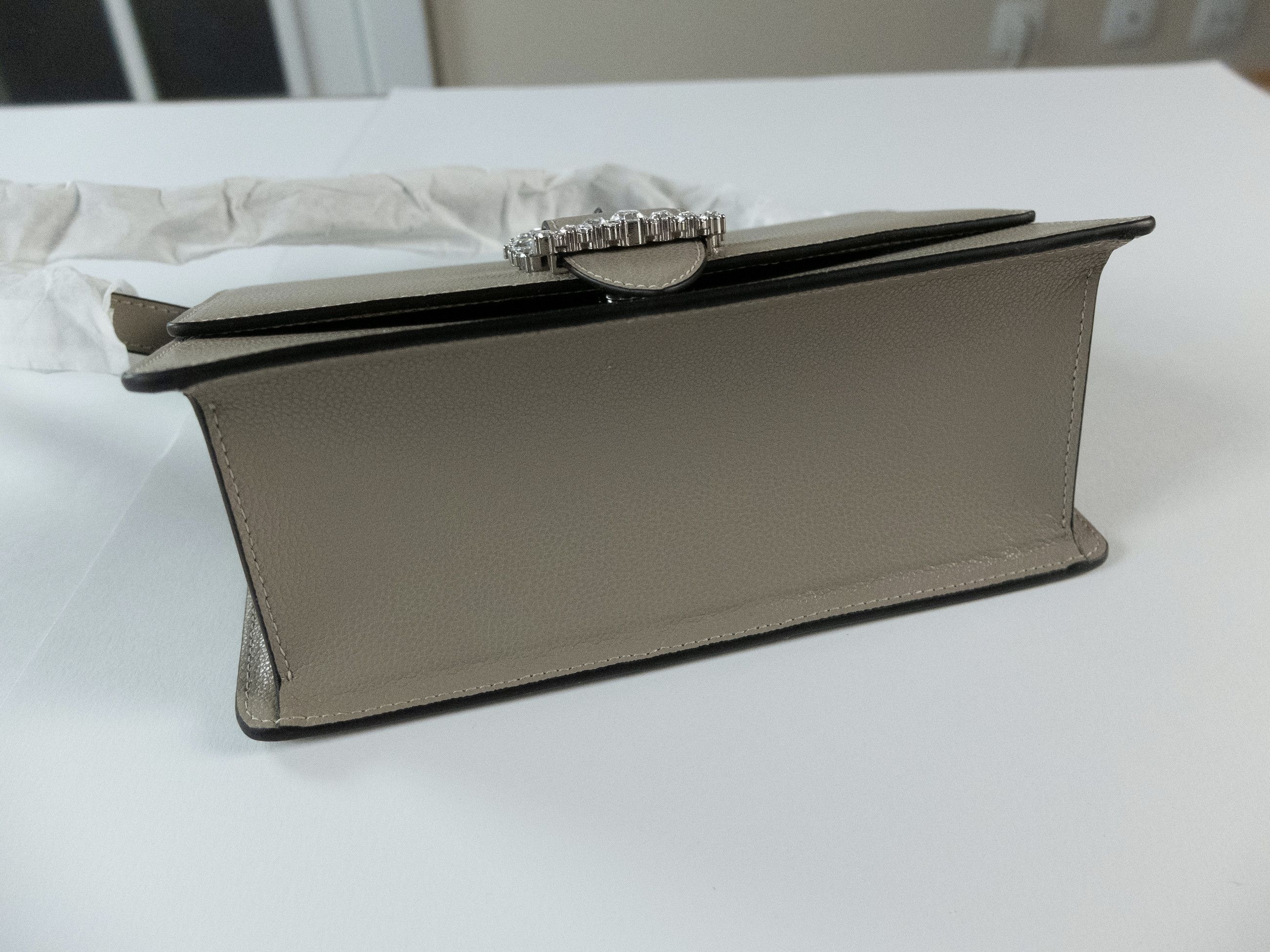 Jimmy Choo JIMMY CHOO Cheri taupe gray crossbody leather bag Size ONE SIZE - 6 Thumbnail