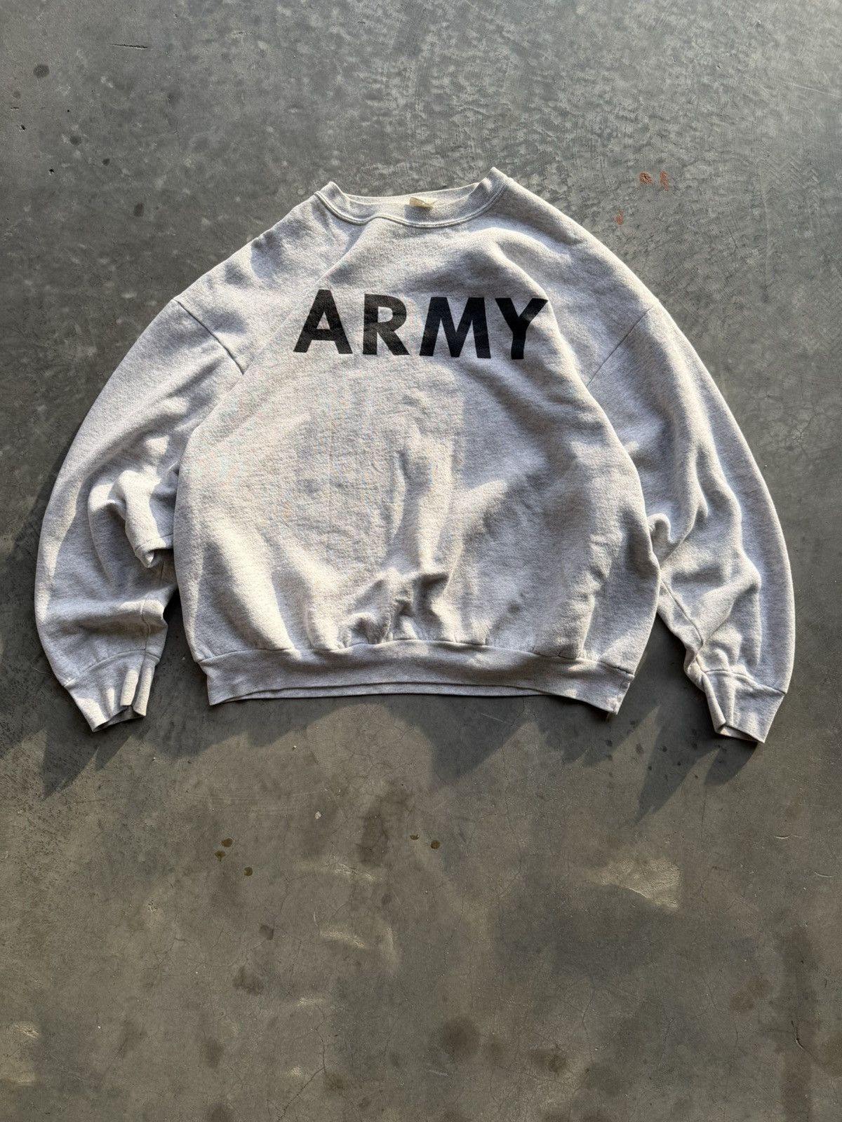 Vintage Vintage 80s Army Crewneck Size US L / EU 52-54 / 3 - 1 Thumbnail